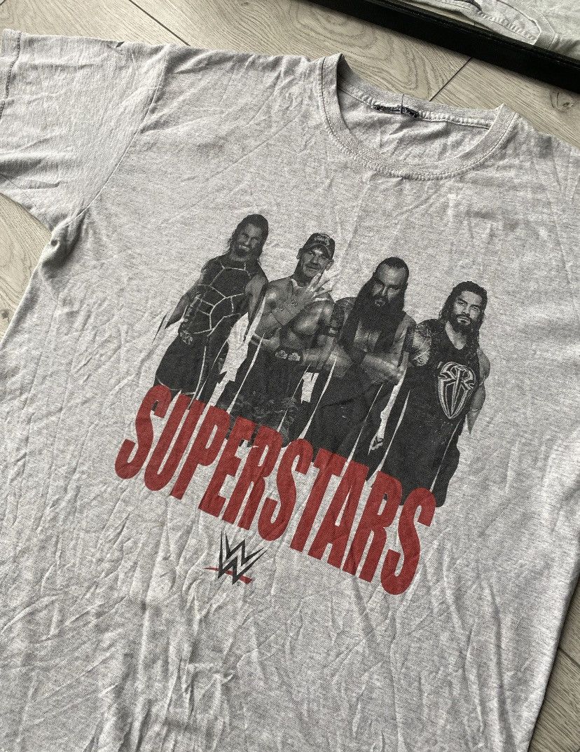 Vintage Vintage 90's WWE Wrestling Superstars Boxy T-shirt L Size US L / EU 52-54 / 3 - 3 Thumbnail