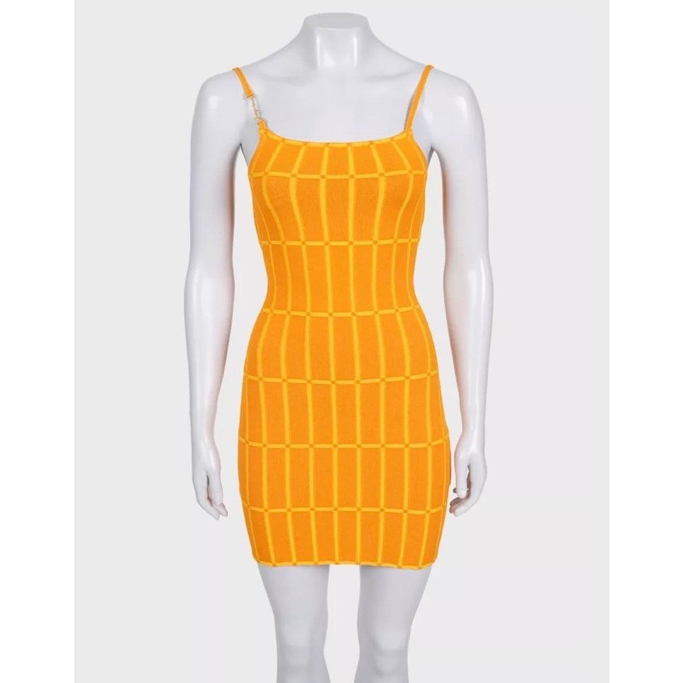 Jacquemus Jacquemus Vibrant Orange Maille Malha Knit Mini Dress S EU36 Size XS / US 0-2 / IT 36-38 - 1 Thumbnail