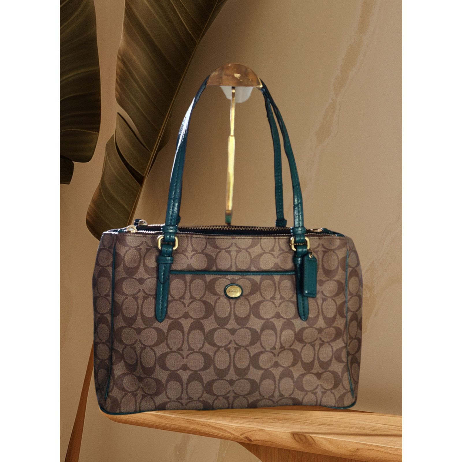 Coach Peyton Signature Jordan double zip Carry-All (COACH F24603) Size ONE SIZE - 1 Thumbnail