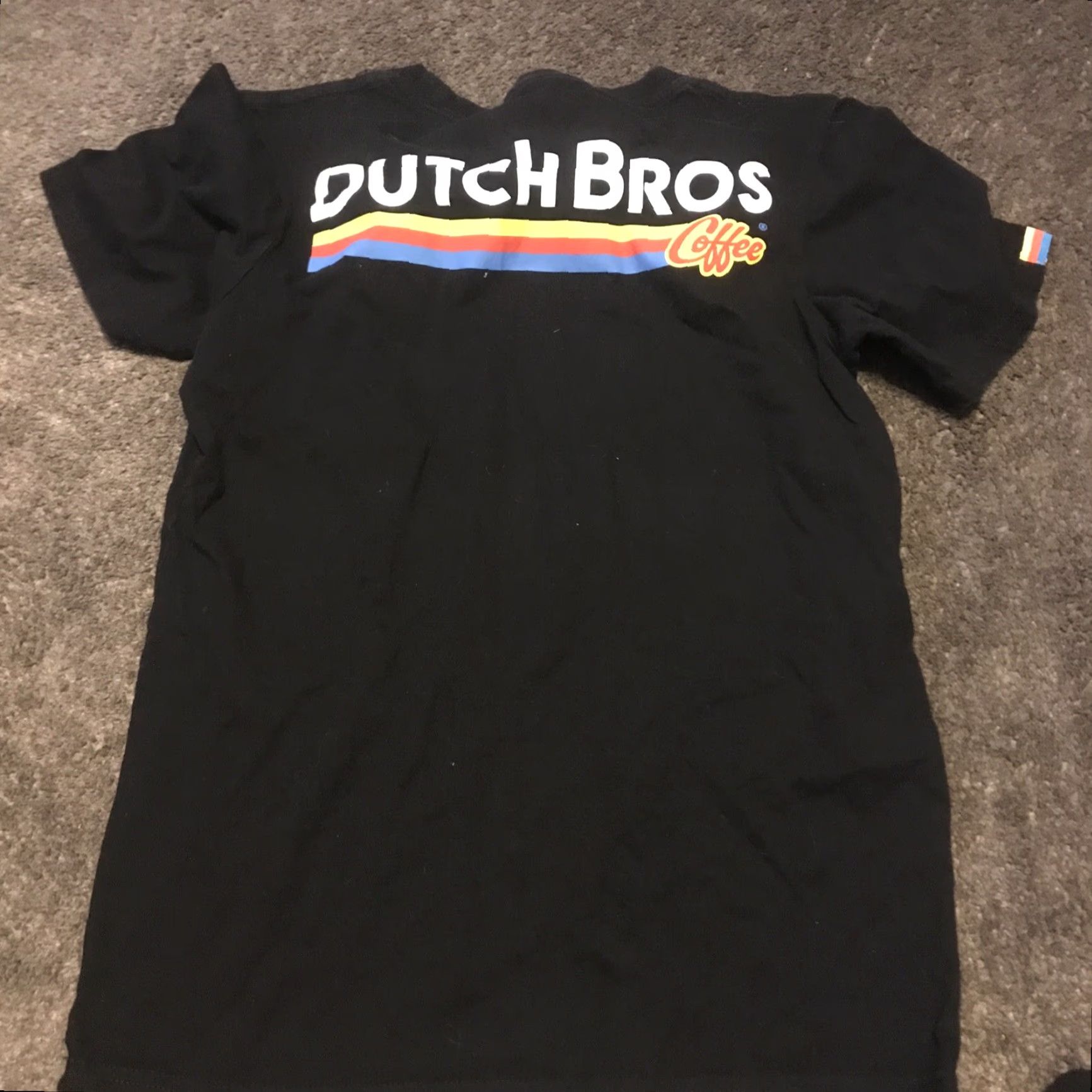 Logo 7 Dutch Bros Coffee Women's S T-Shirt Black 2 Sided Logo Shirt Crew Neck Short Sleeve Pullover Knit 100% Cotton Regular Logo Women Size S / US 4 / IT 40 - 4 Thumbnail
