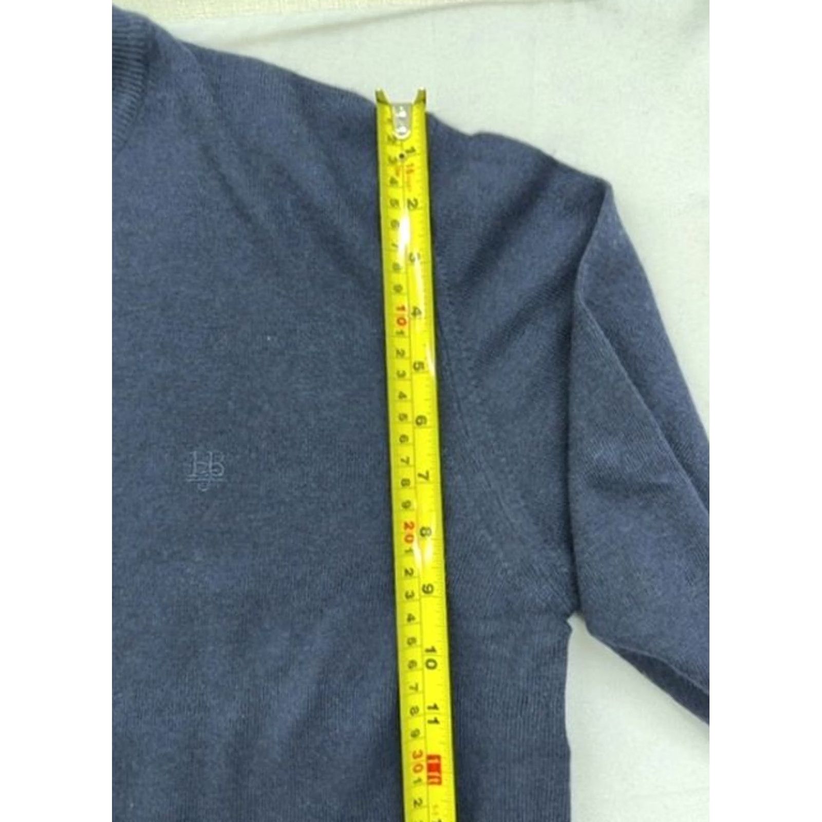 Harmont & Blaine Harmont & Blaine Navy Blue XL Mens Crew Neck Sweater Orange Contrast (Cotton Jersey) Size US XL / EU 56 / 4 - 7 Thumbnail