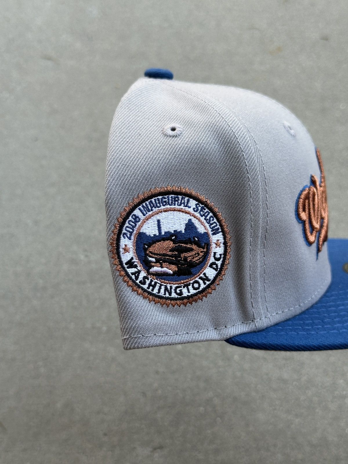 MLB × New Era Washington Nationals Script Two Tone Fitted Hat 7 1/4 Size ONE SIZE - 2 Thumbnail