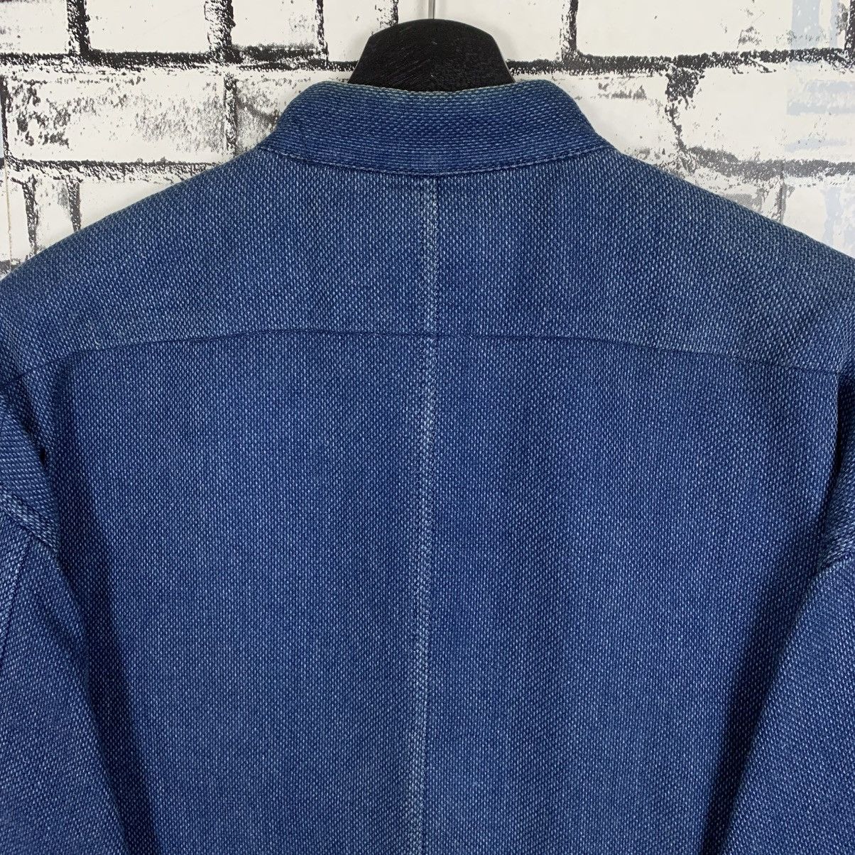 Pure Blue Japan Pure Blue Japan Indigo Mandarin Collar Jacket Men Size 2 Size XS / US 0-2 / IT 36-38 - 9 Thumbnail