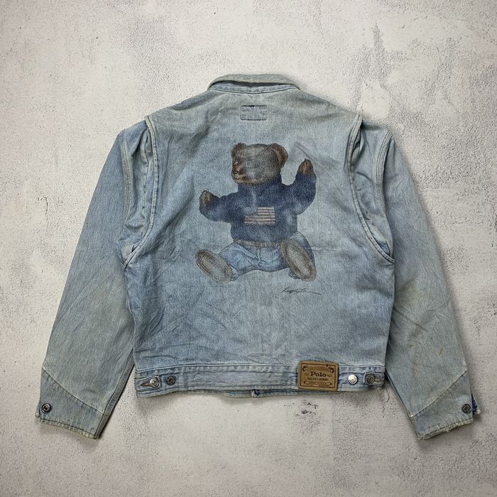 Polo bear denim outlet jacket