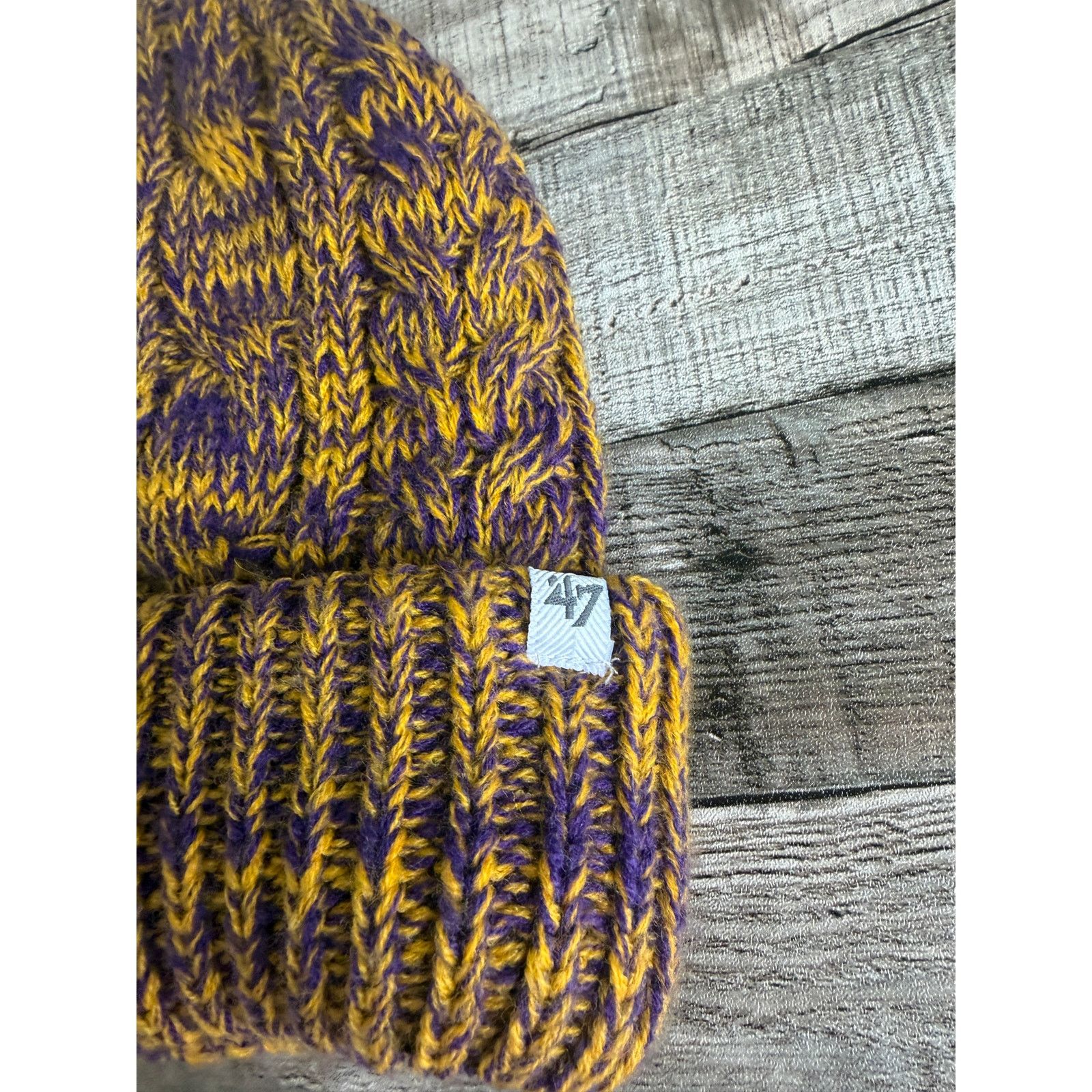 47 Minnesota Vikings Women's NFL Football Winter Beanie Size ONE SIZE - 3 Thumbnail