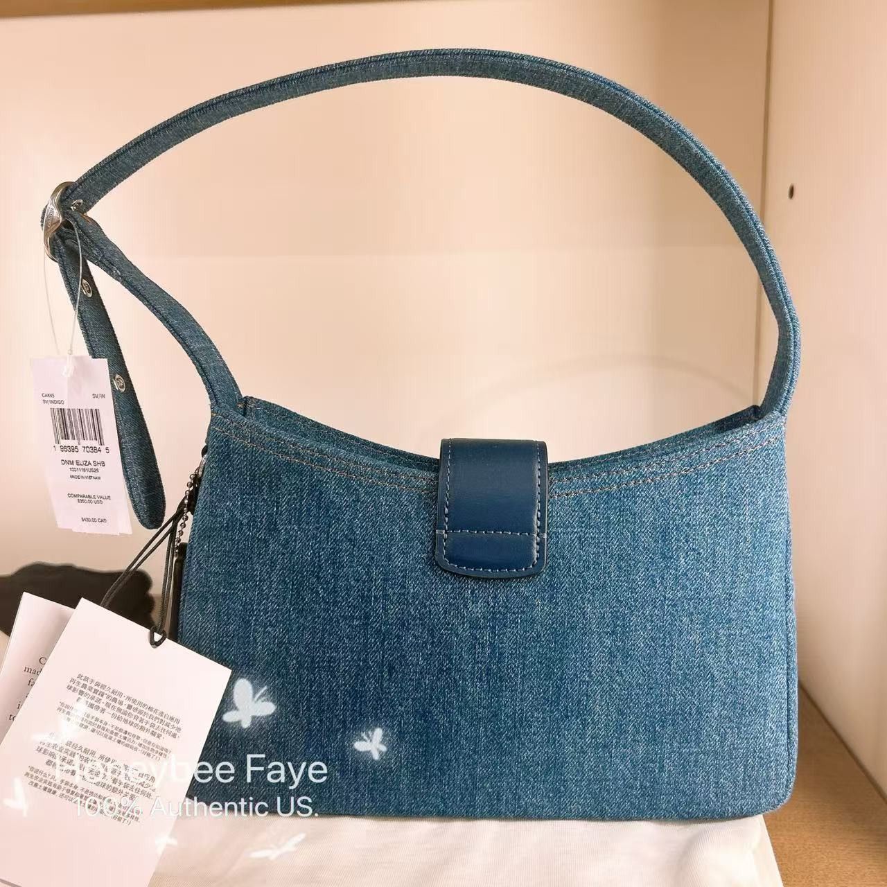 Coach Eliza Shoulder Bag In Signature Denim CAK45 Size ONE SIZE - 2 Thumbnail