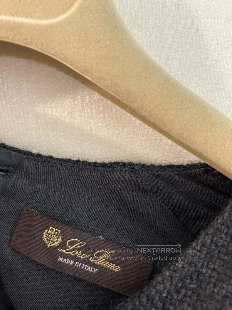 Loro Piana LORO PIANA Elegant deep gray cashmere knitted dress Size S / US 4 / IT 40 - 4 Thumbnail