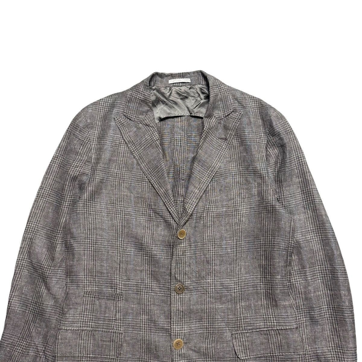 Brunello Cucinelli Brunello Cucinelli Linen Wool Blazer Size 48R - 3 Thumbnail
