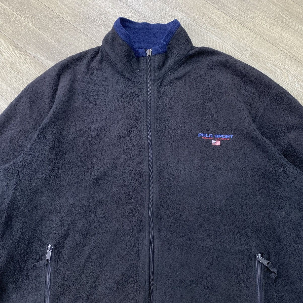 Polo Ralph Lauren 1990s Vintage Polo Sport Ralph Lauren Fleece Zip Jacket Size US XL / EU 56 / 4 - 3 Thumbnail