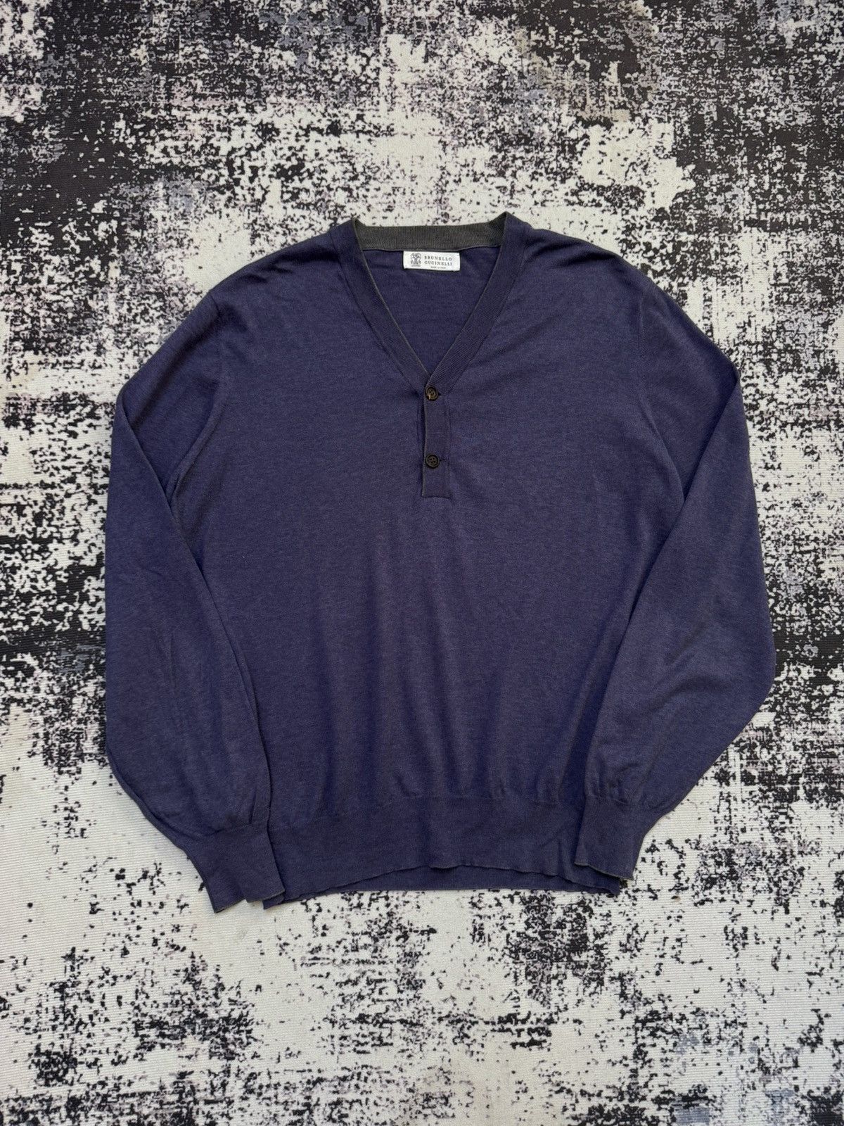 Brunello Cucinelli × Vintage Brunello Cucinelli Jumper sweatshirt Purple 50 M vintage Size US M / EU 48-50 / 2 - 1 Thumbnail