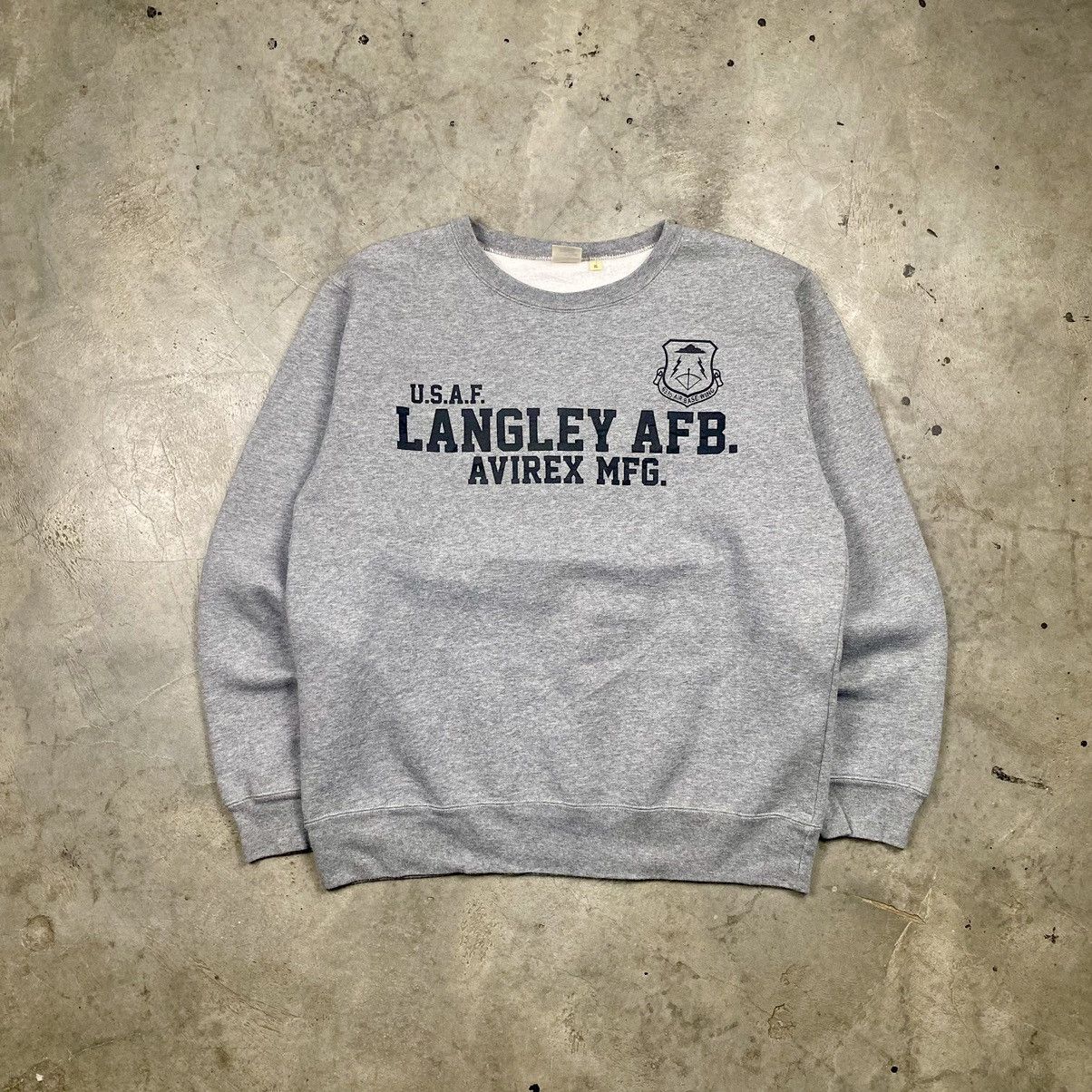 Avirex × Vintage y2k Avirex USAF Langley AFB Crewneck Size US L / EU 52-54 / 3 - 1 Thumbnail