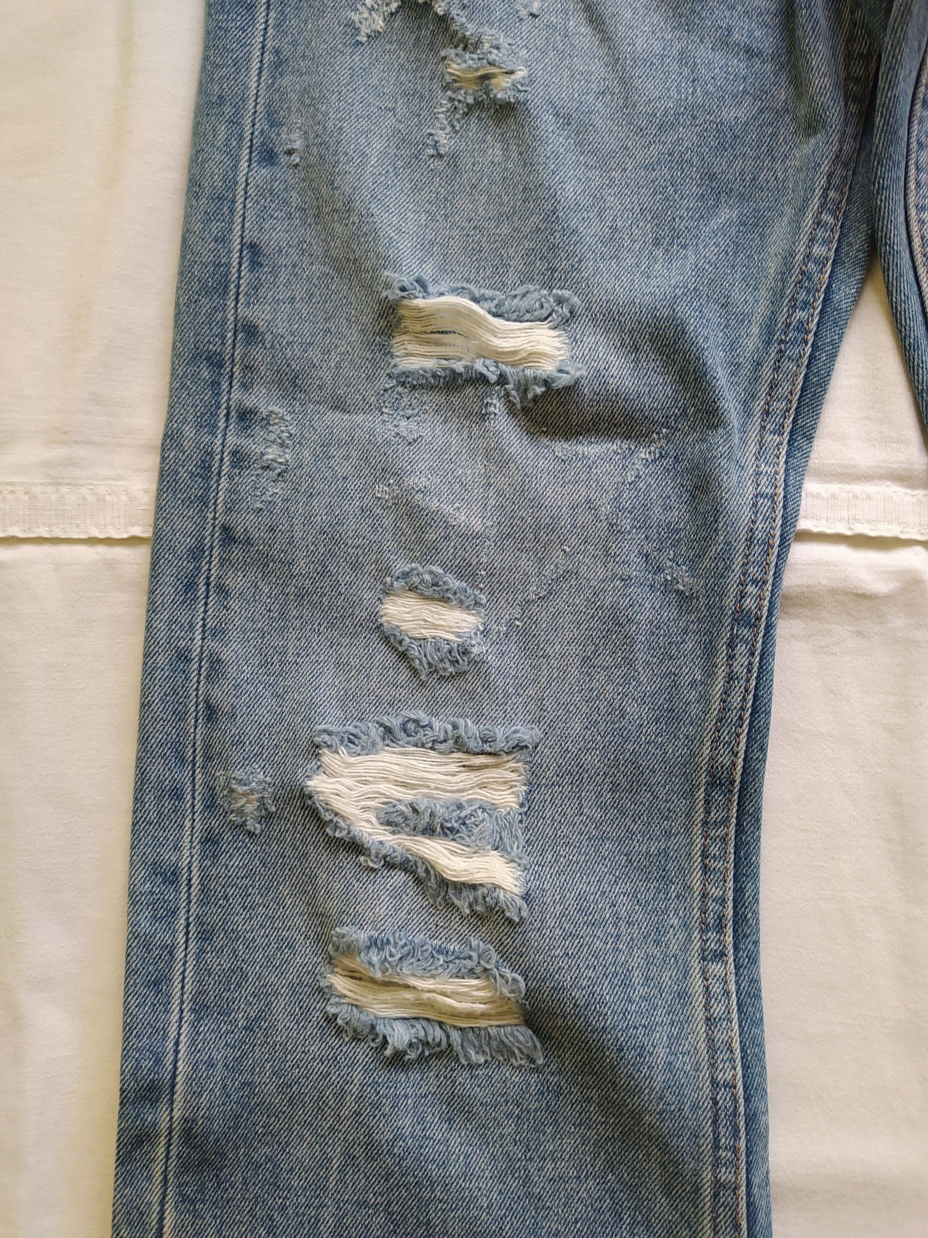 Jimmy Taverniti D-ID by Jimmy Taverniti distressed jeans Size 26" / US 2 / IT 38 - 14 Thumbnail