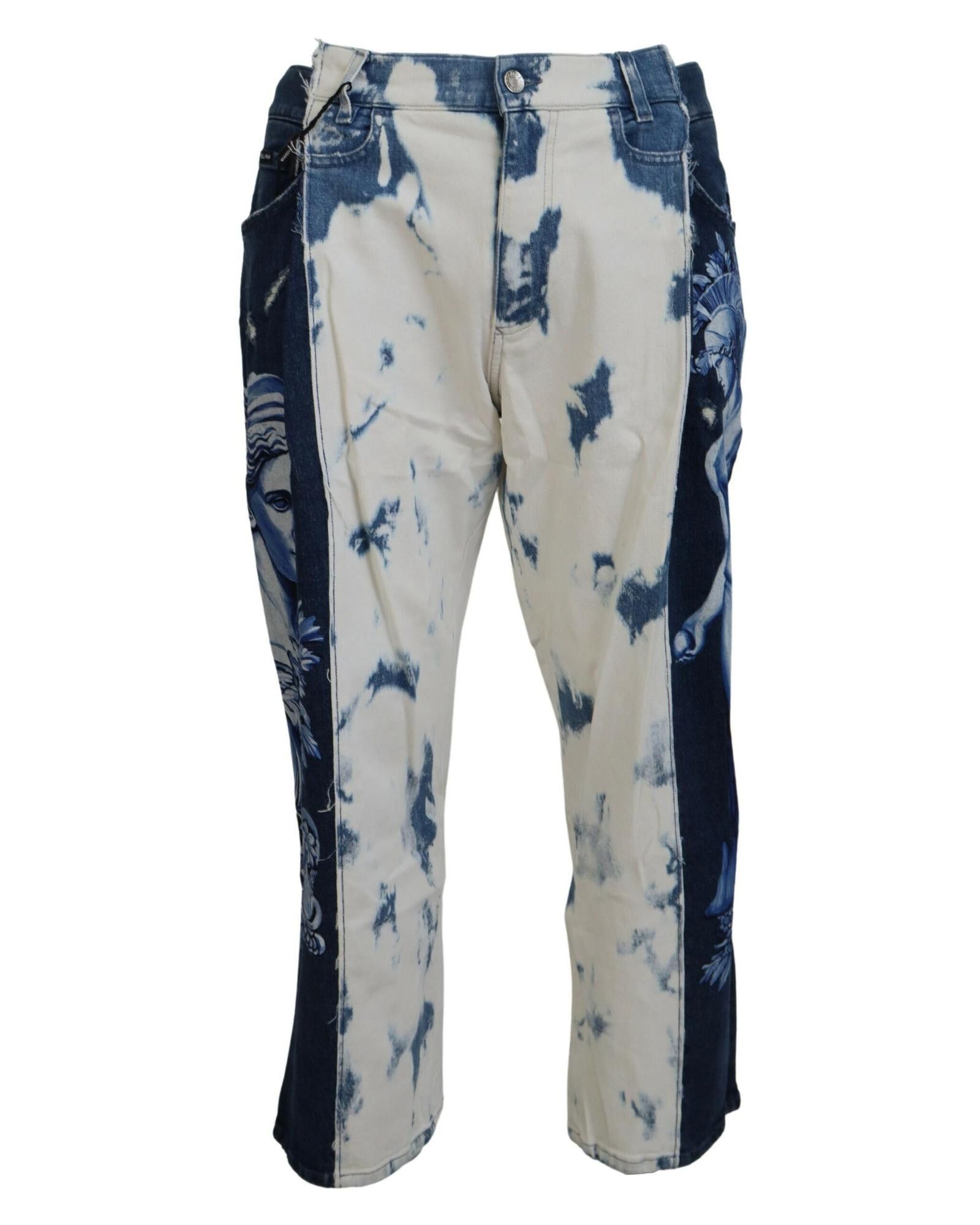 image of Dolce Gabbana Ceasar Denim Loose Fit Jeans in Blue, Men's (Size 32)