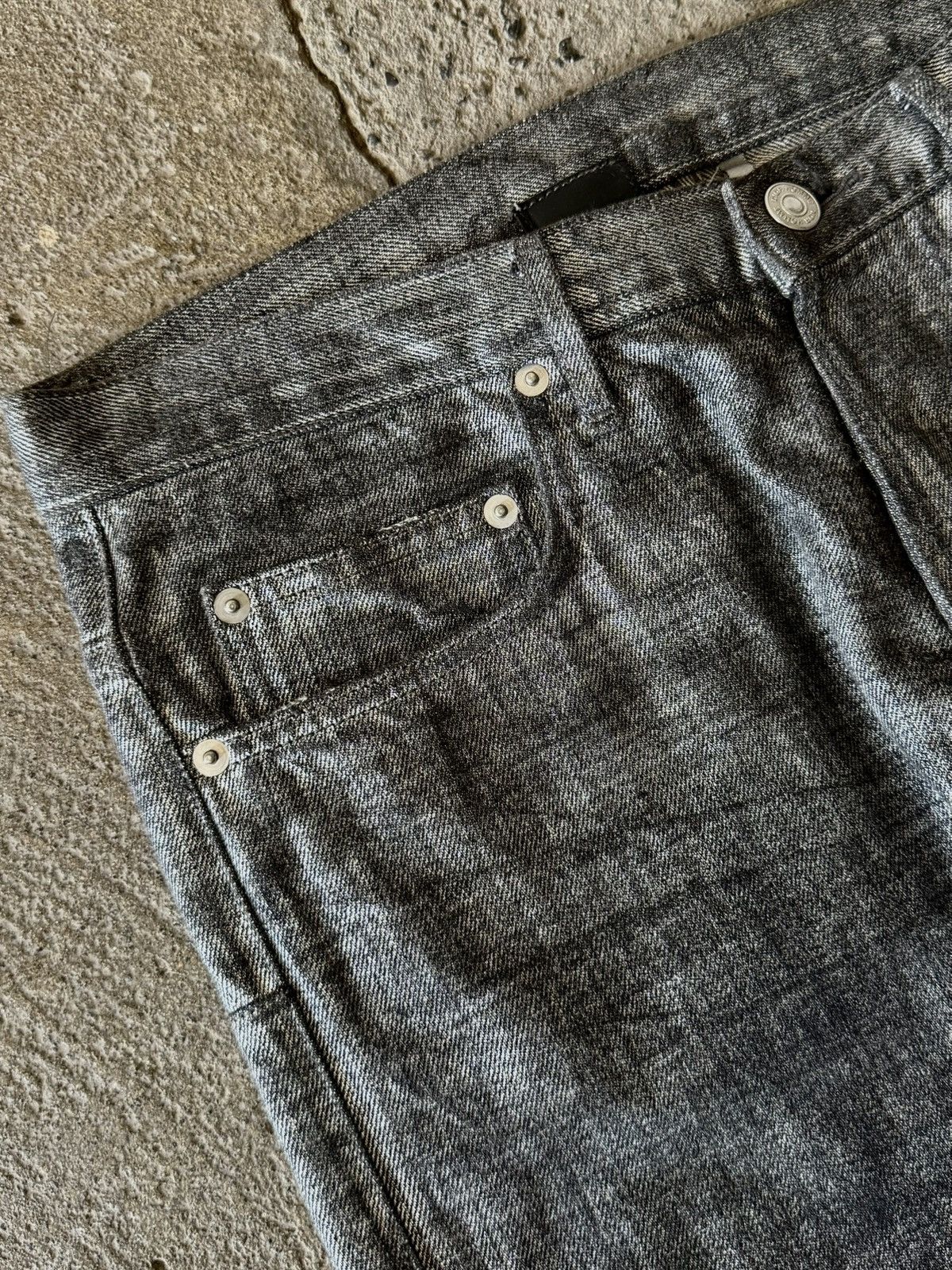 Dior Dior - Hedi Slimane - AW06 - Radioactive Silver Denim Jeans Size US 30 / EU 46 - 4 Thumbnail