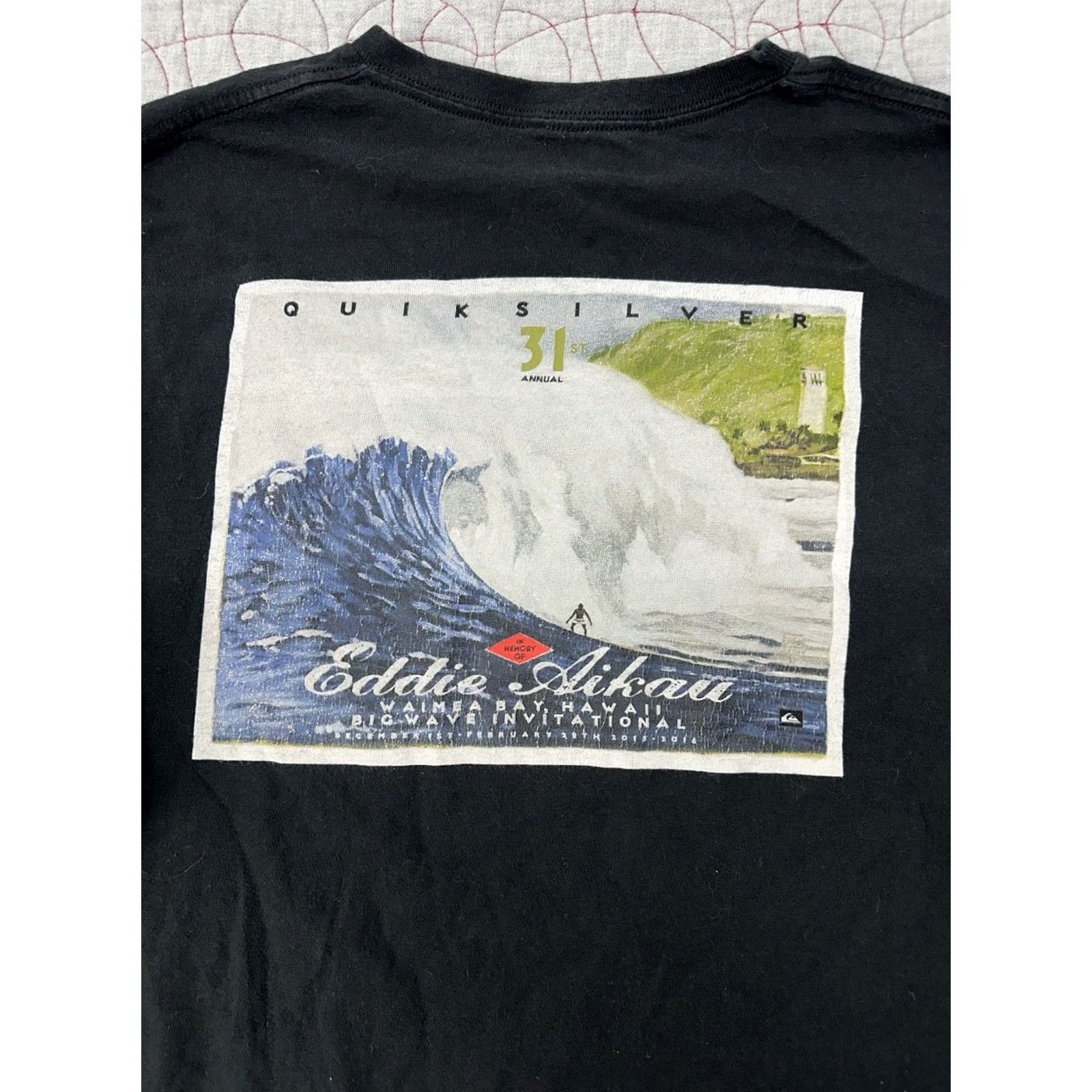 Quiksilver Quicksilver T-Shirt Surfing The Quicksilver In Memory Of Eddie Aikau LS 2015-2016 Black Large Mens Size US L / EU 52-54 / 3 - 5 Thumbnail