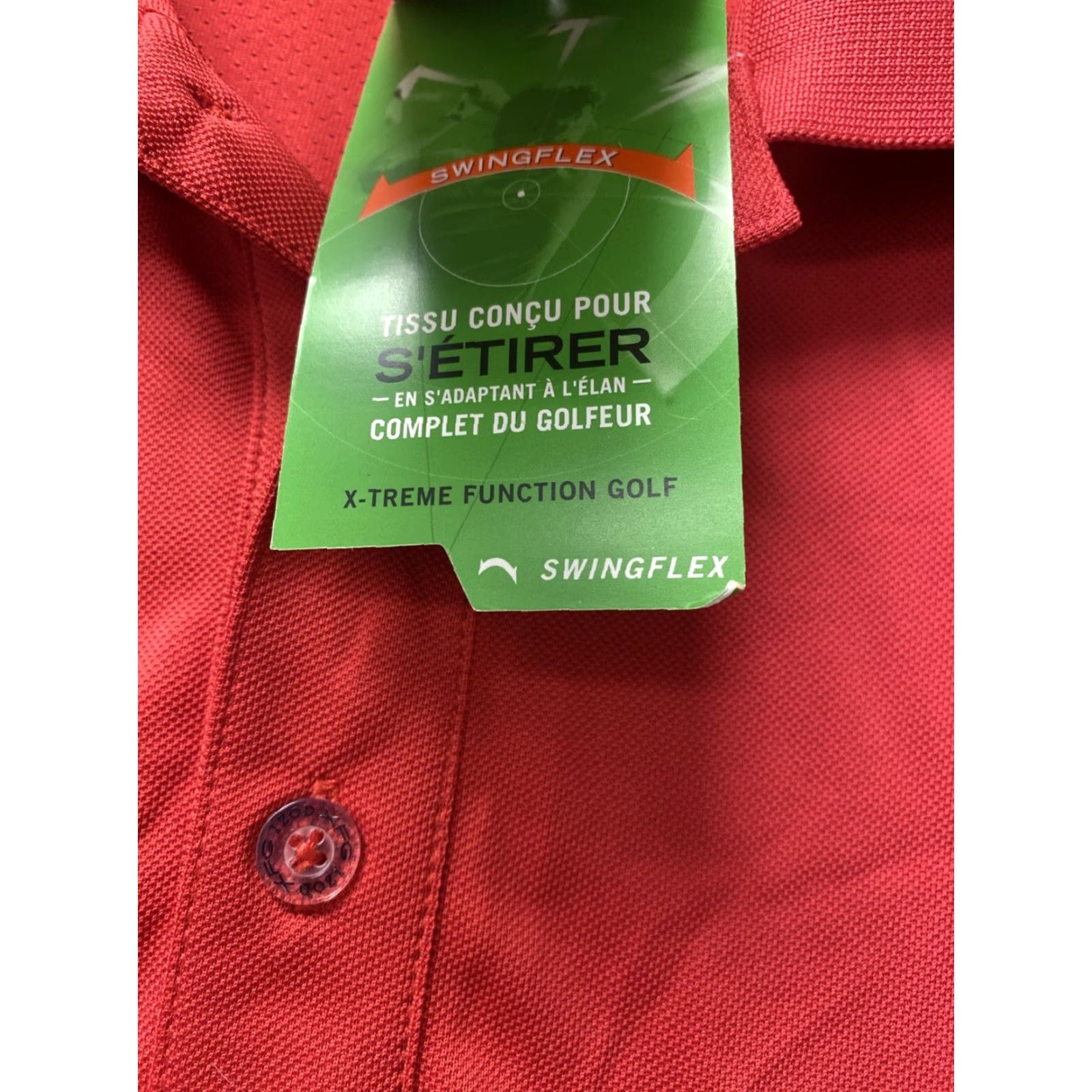 Izod IZOD Golf Polo Shirt Red Stretch Size Large NWT Mens Size US L / EU 52-54 / 3 - 3 Thumbnail