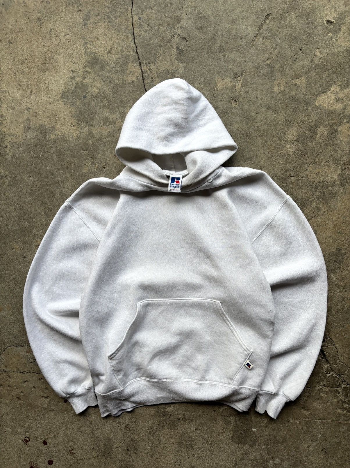 Russell Athletic Vintage Russell White Hoodie Size L Size US L / EU 52-54 / 3 - 7 Thumbnail
