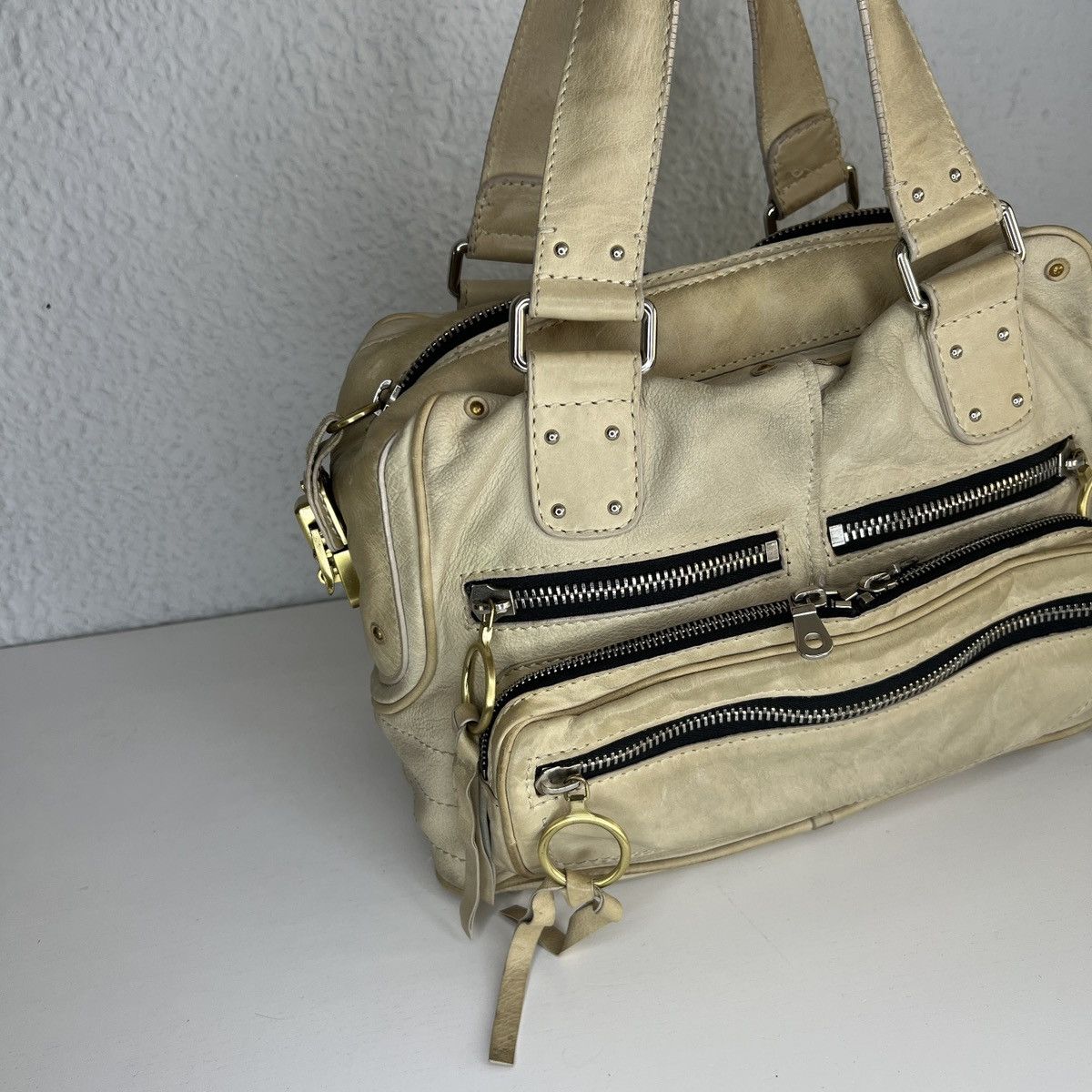 Chloe Vintage Chloe Betty Shoulder Hand Satchel Bag Leather Beige Size ONE SIZE - 4 Thumbnail