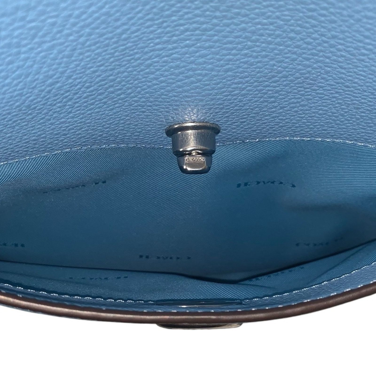 Coach NWT Coach Chaise Leather Crossbody perfect spring blue Size ONE SIZE - 4 Thumbnail