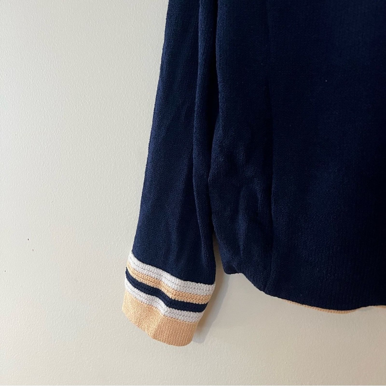 St. John ST. JOHN Santana Knit Pastel Colorblock Full Zip Jacket Size M / US 6-8 / IT 42-44 - 5 Thumbnail