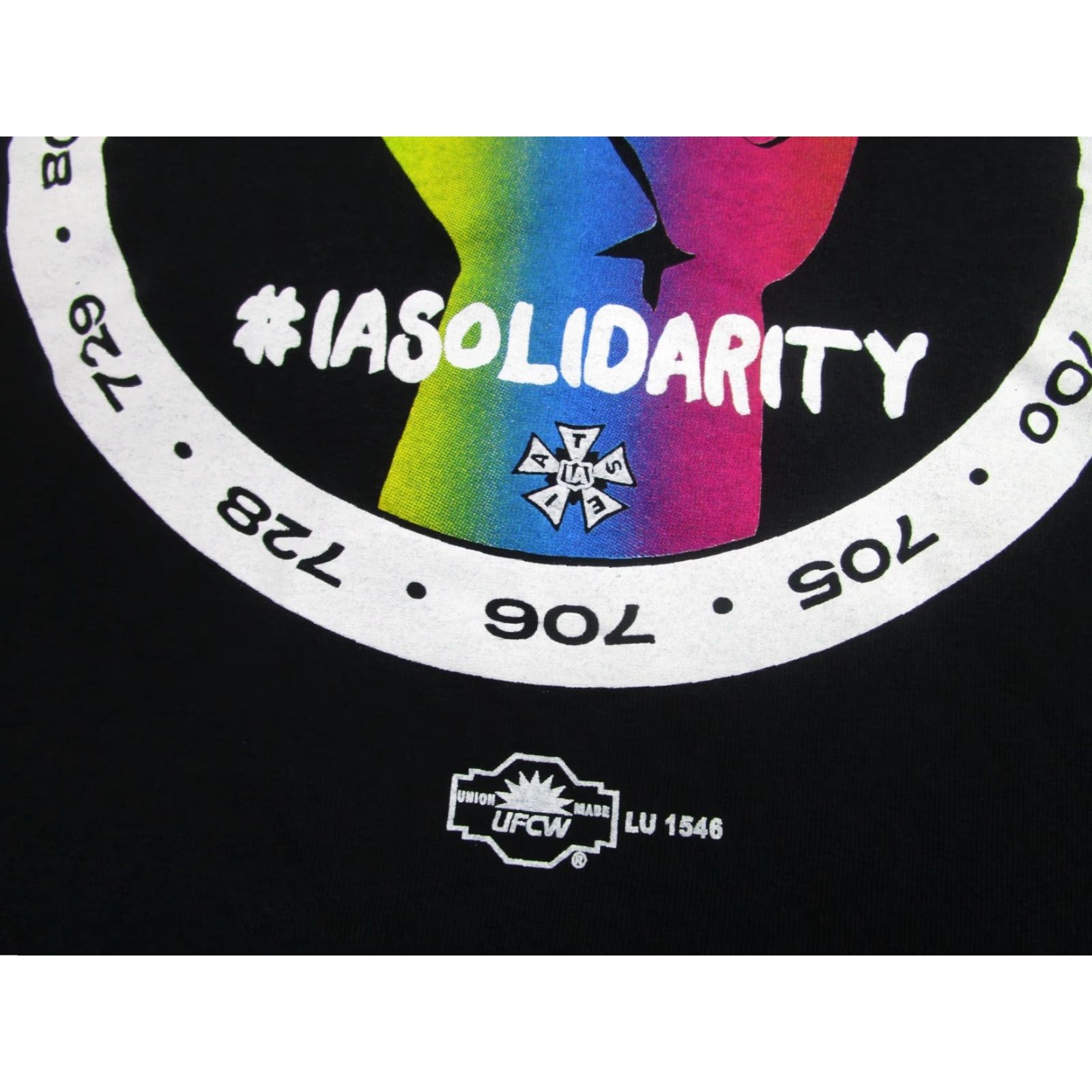 Vintage IATSE IASolidarity Shirt Mens Large Black Union Made USA Graphic Crewneck Size US L / EU 52-54 / 3 - 4 Thumbnail