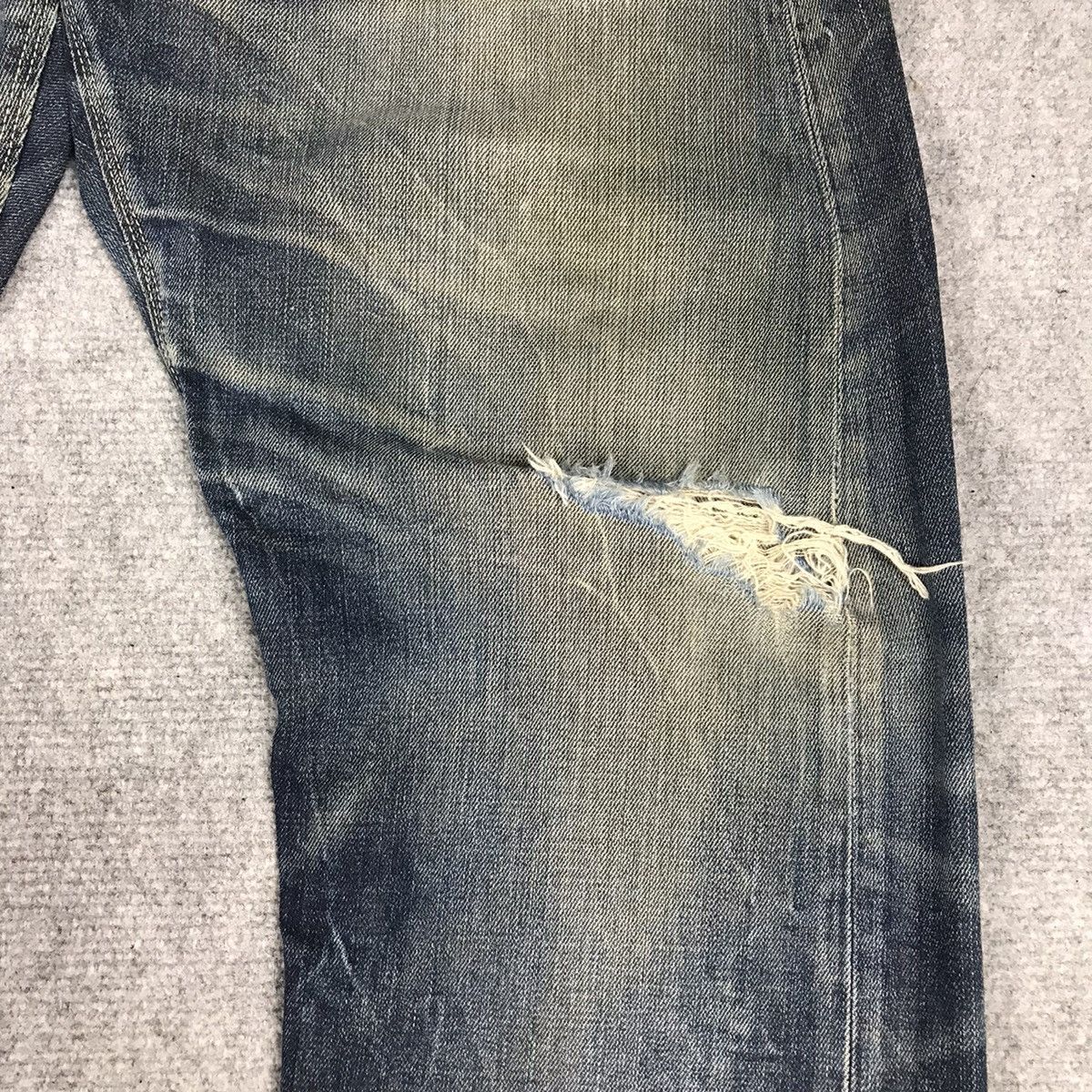 Japanese Brand Distressed Denim Back Number Japan Denim pants Size US 33 - 5 Thumbnail