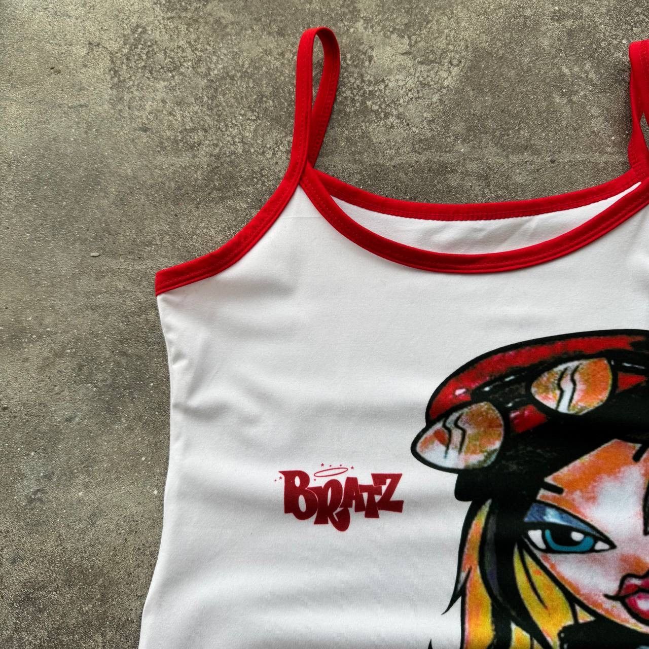Japanese Brand BRATZ Vintage Y2K Glam Sexy Tank Top Size M / US 6-8 / IT 42-44 - 4 Thumbnail