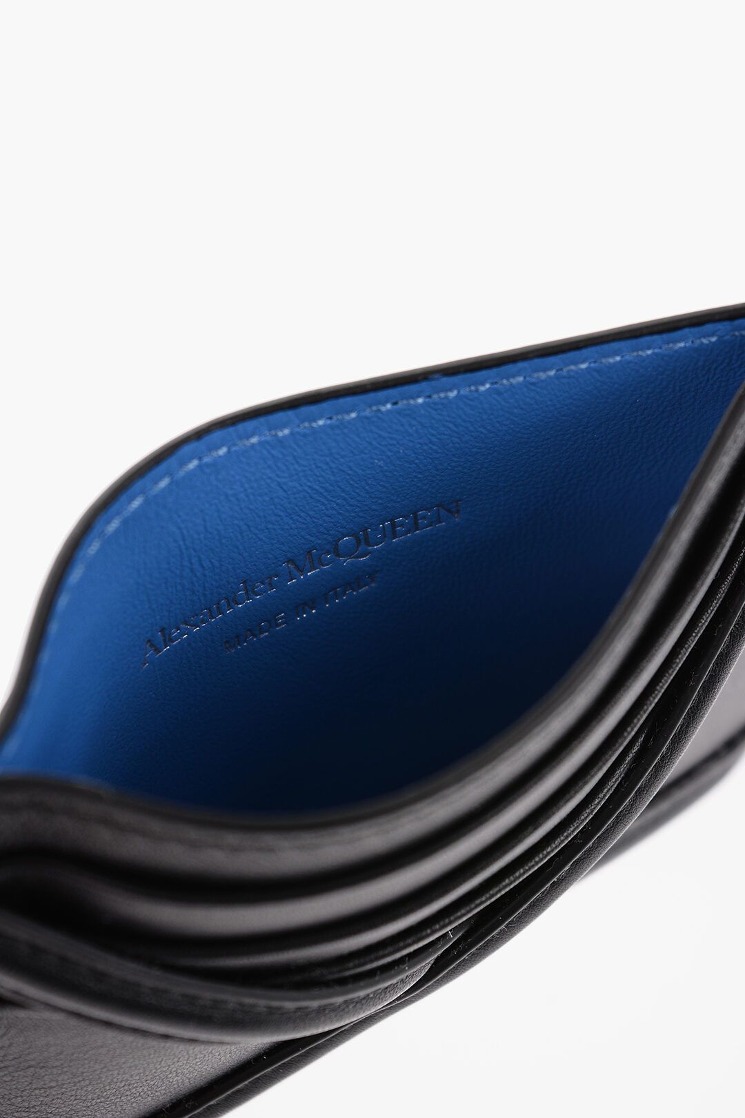 Alexander McQueen og1mm0925 Size: OS / Leather Card Holder in Black Size ONE SIZE - 4 Thumbnail