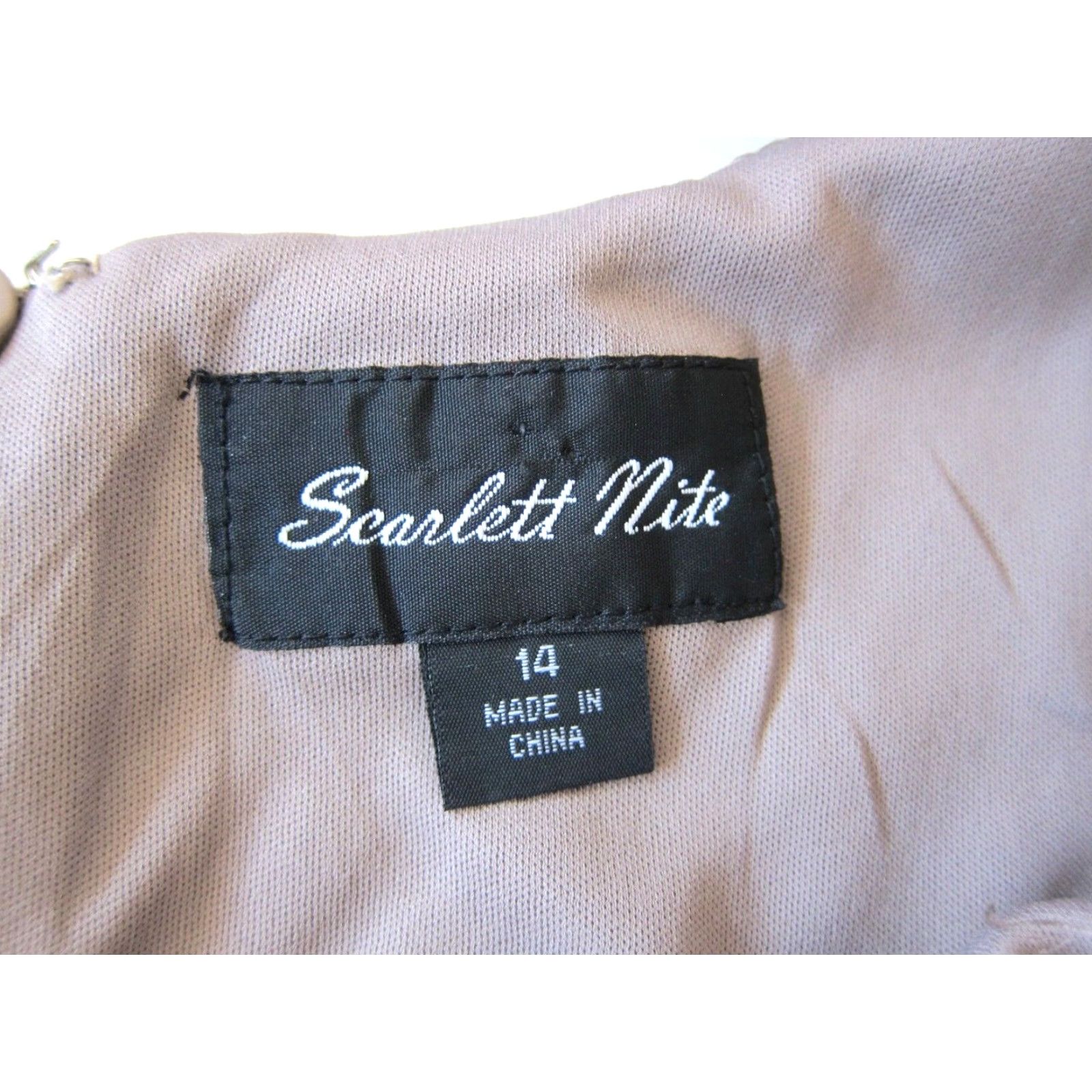 Vintage Scarlett Nite Brown Floral Stretch Sequin Long Sleeve Tunic Shift Dress 14 Size XL / US 12-14 / IT 48-50 - 4 Thumbnail