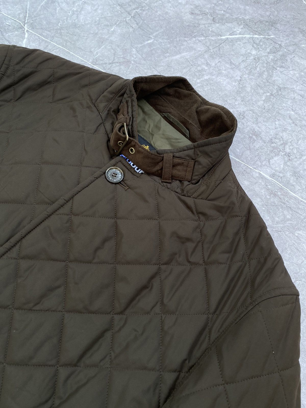 Barbour Vintage Y2K Barbour Quilted Lutz Casual Jacket Retro Hype Size US XXL / EU 58 / 5 - 4 Thumbnail