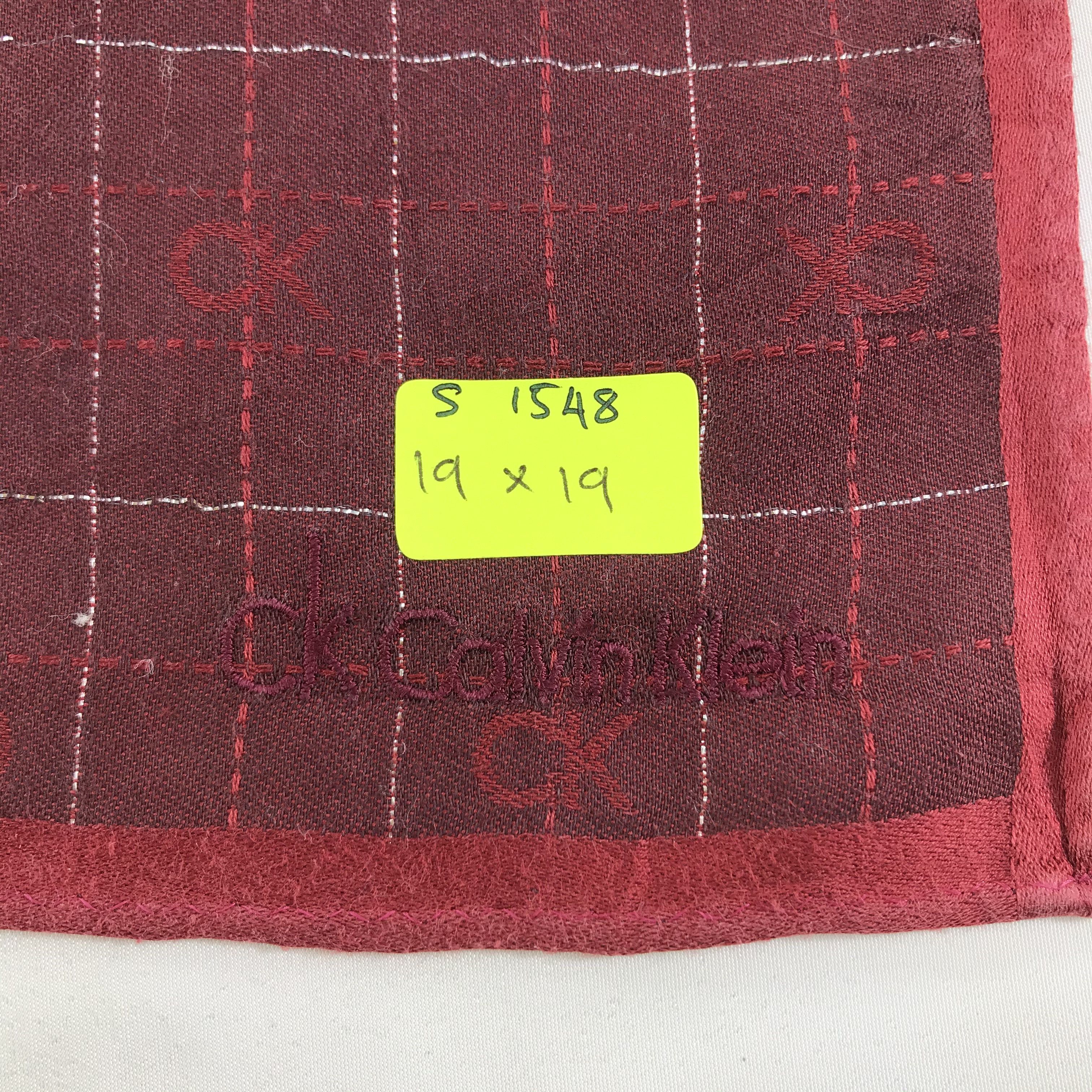 Calvin Klein × Vintage Calvin Klein Bandana / Handkerchief / Neckerchief - S1548 Size ONE SIZE - 5 Thumbnail