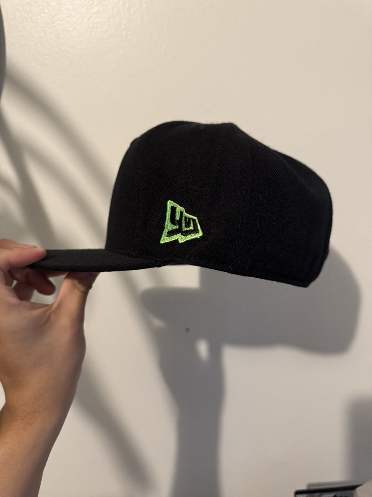 Destroy Lonely 7 1/8 PLAYBOI CARTI YVL FITTED GREEN ON BLACK HAT ❤️✅ OPIUM Size ONE SIZE - 7 Thumbnail