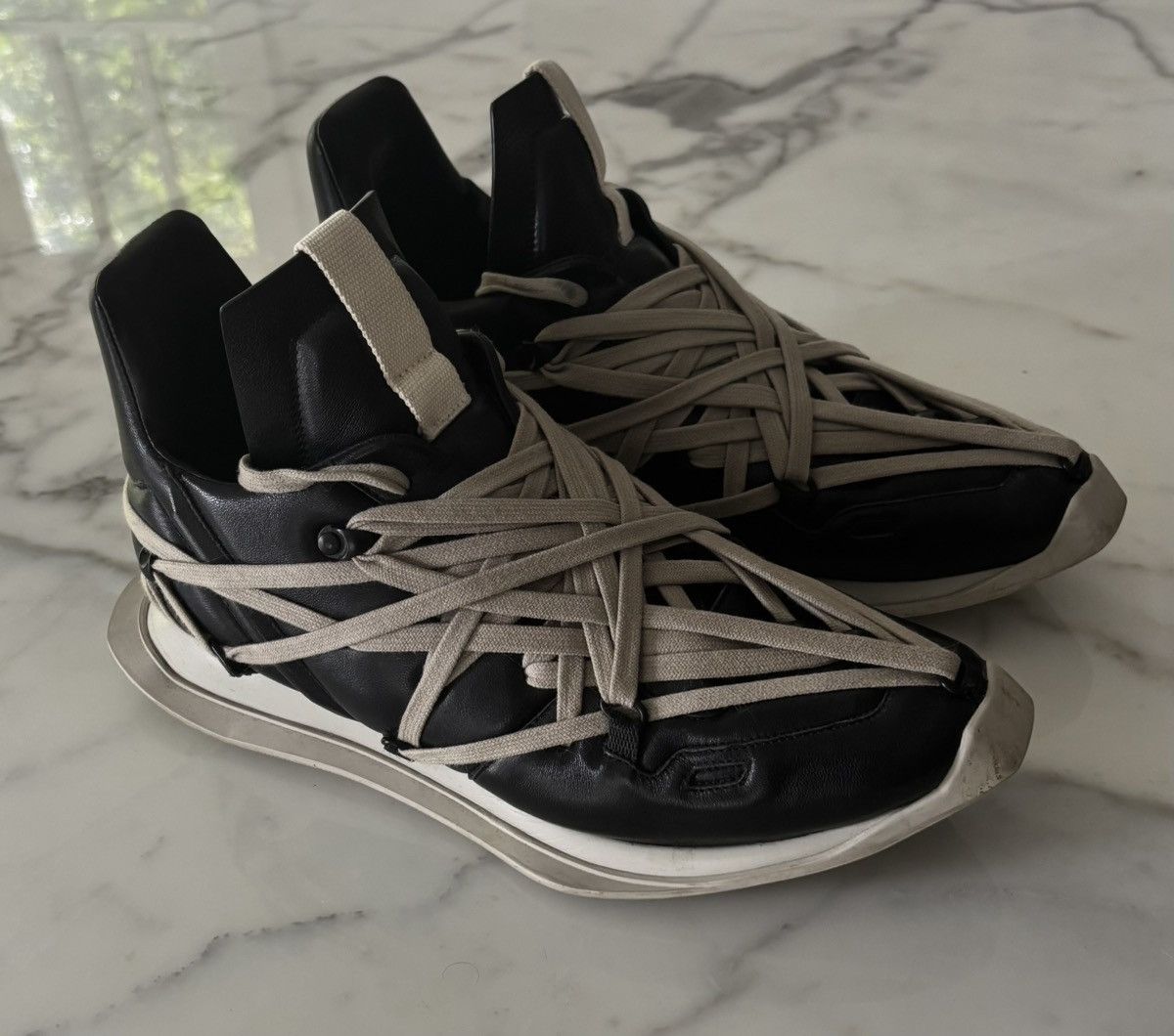 Rick Owens Rick Owens Megalace Runners Size 42 Size US 9 / EU 42 - 1 Thumbnail