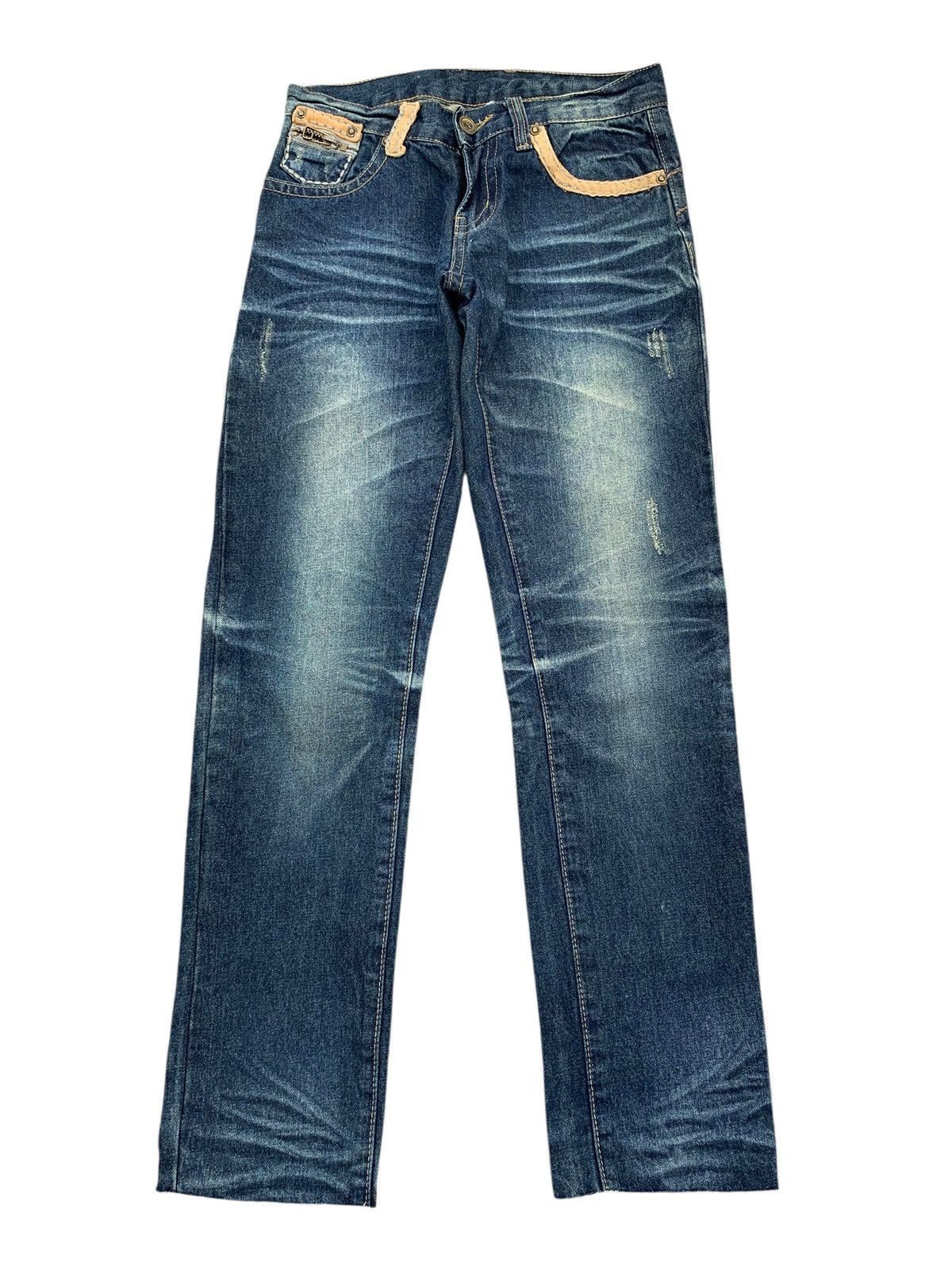 Japanese Brand CONCERT CLUB BUCKLE BACK RUSTY DISTRESSED DENIM Size US 29 - 1 Thumbnail