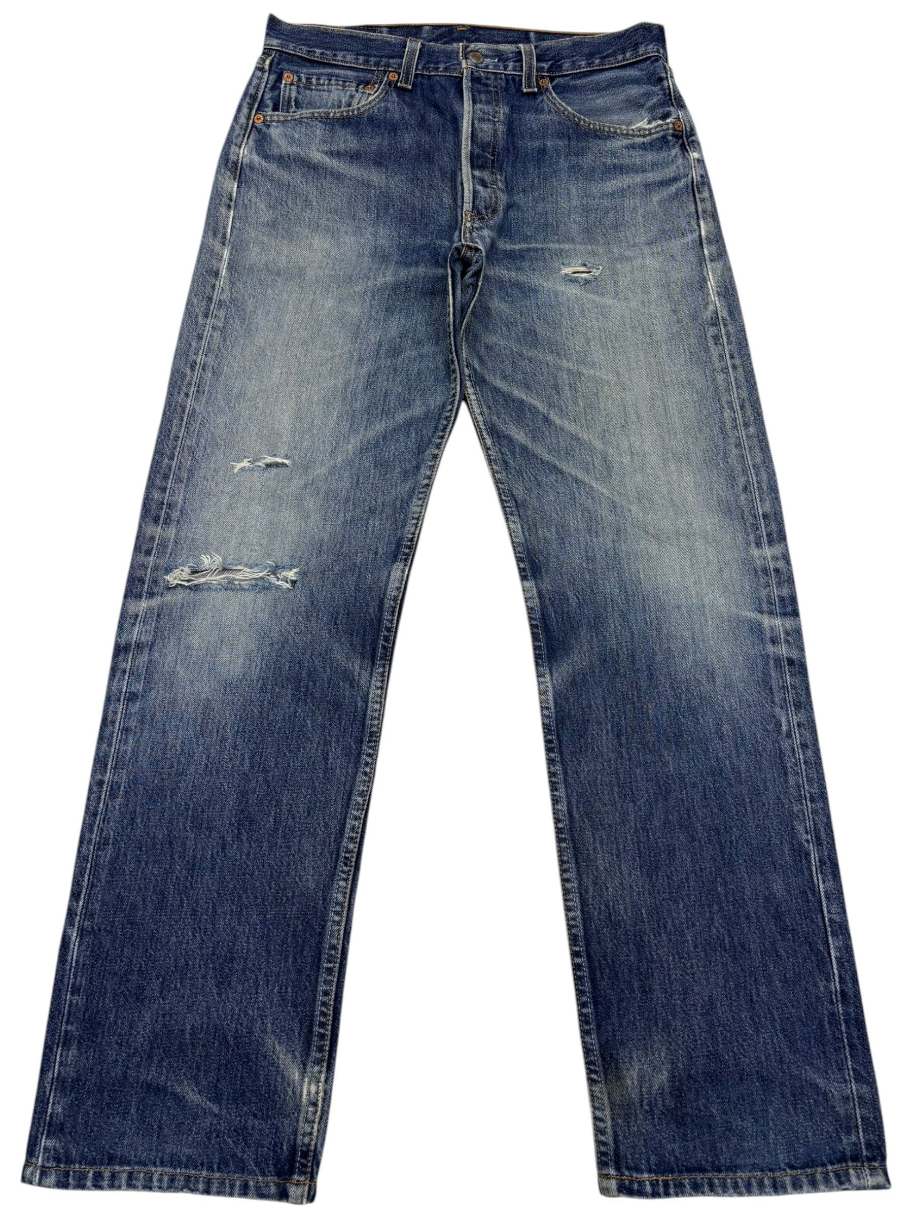 Kapital Vintage Levis 501 USA Distressed Denim Jeans Button 553 Size US 32 / EU 48 - 1 Thumbnail