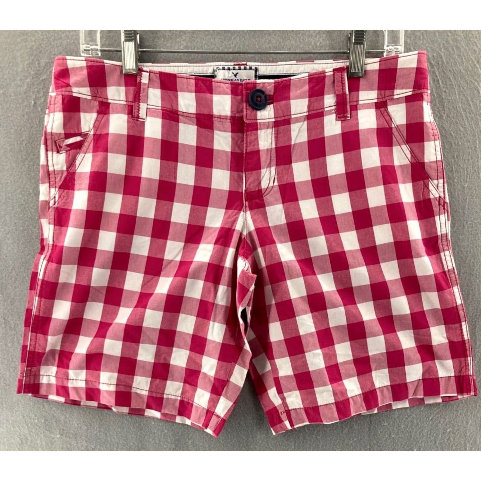 American Eagle Outfitters American Eagle Outfitters Bermuda Shorts Womens 6 Cotton Flat Front Bermuda Colorful 90s Mens Womens Size 28" / US 6 / IT 42 - 2 Thumbnail