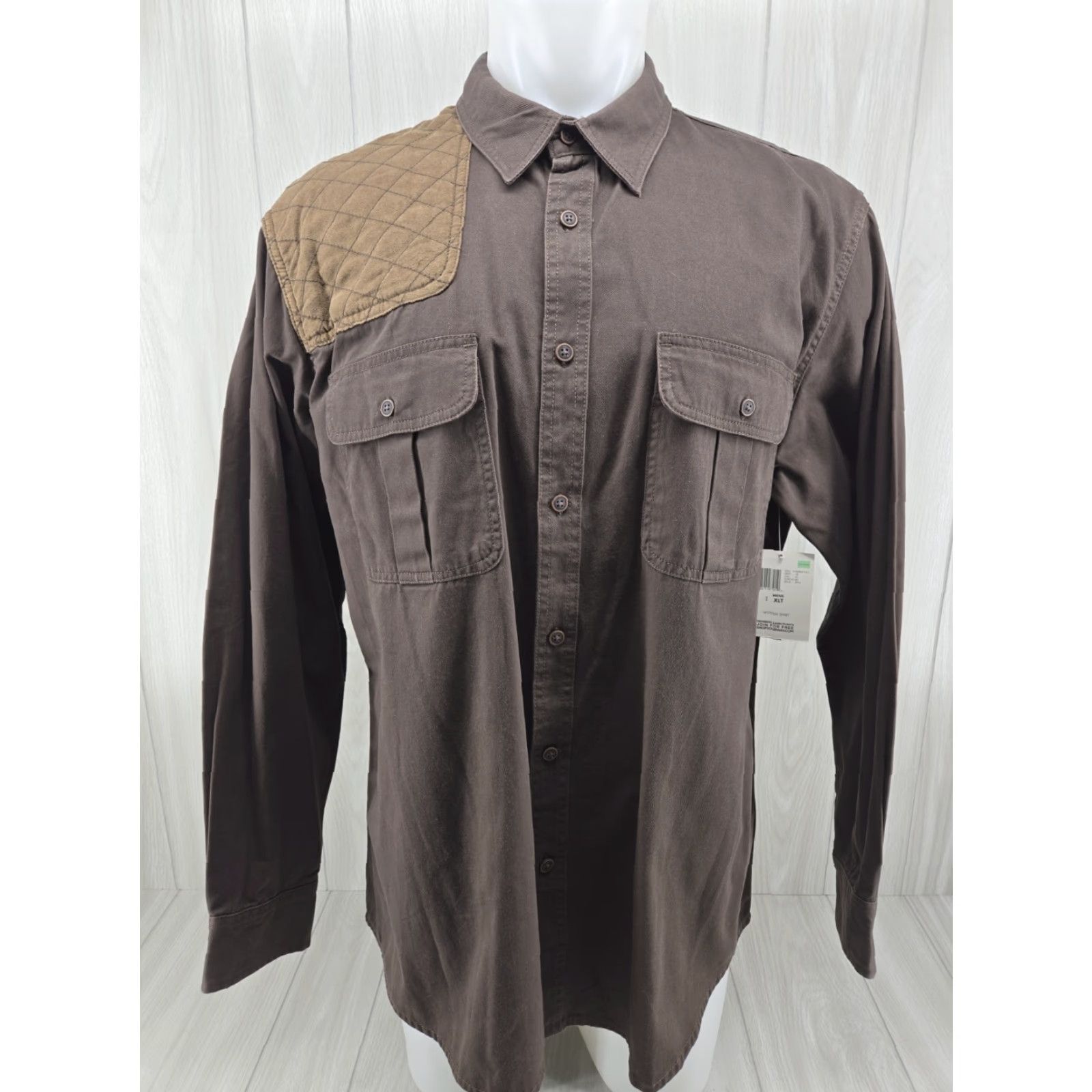 Vintage VINTAGE Northwest Territory Button Up Shirt Mens XLT Gun Shoulder Pad Hunting Shooting Shirt Size US XL / EU 56 / 4 - 2 Thumbnail