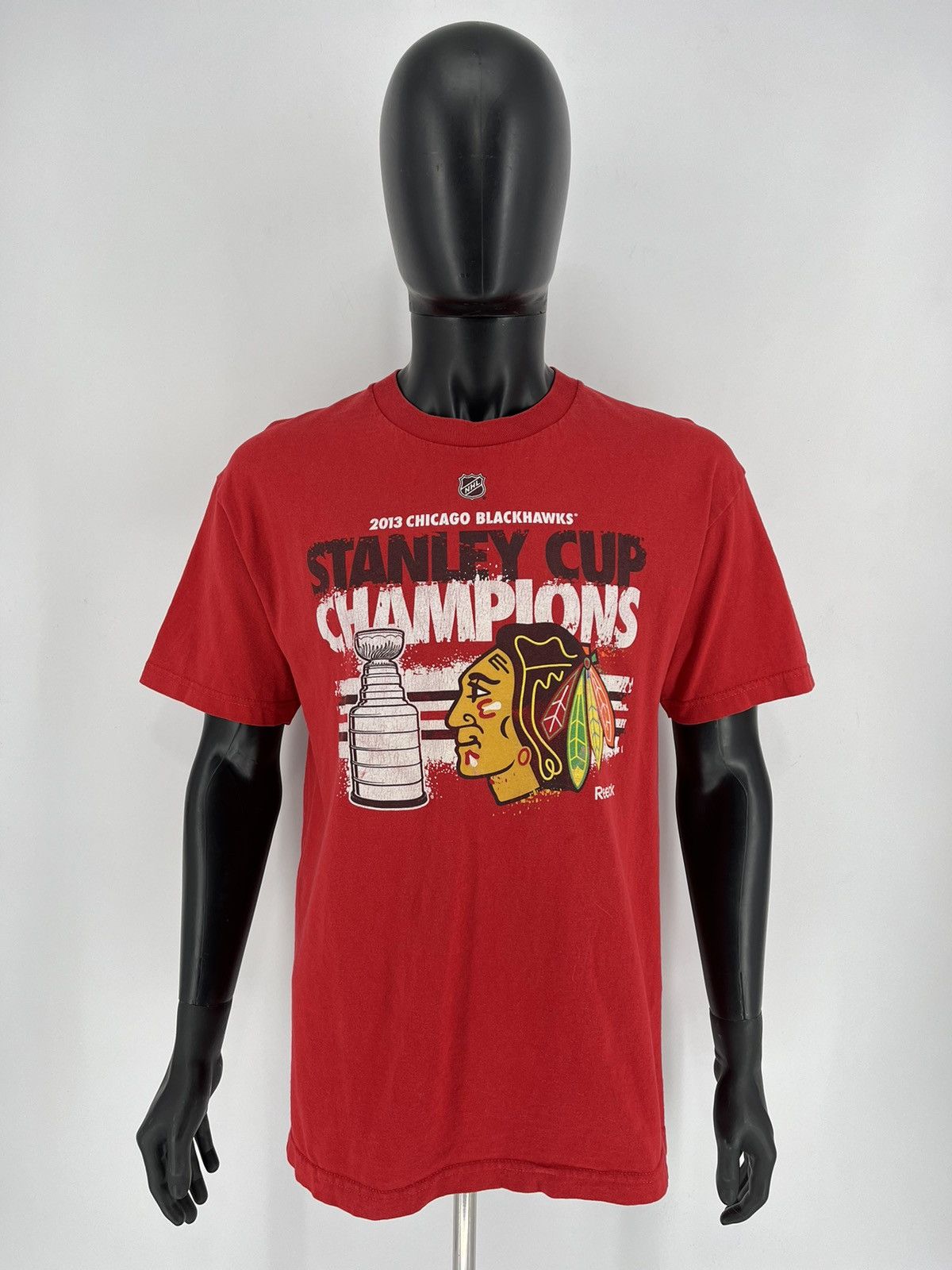 NHL × Reebok × Vintage Reebok Chicago Blackhawks Hockey 2013 Stanley Cup Champions Size US L / EU 52-54 / 3 - 2 Thumbnail