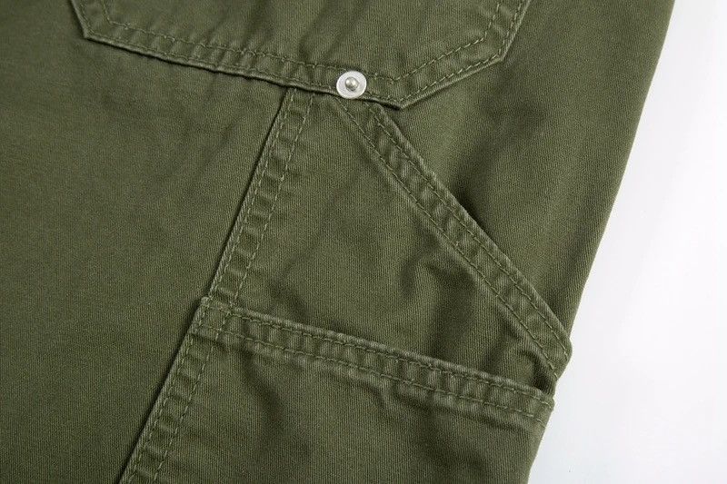 Designer × Japanese Brand × Vintage Military green zipper utility flared cargo pants Size US 32 / EU 48 - 10 Thumbnail