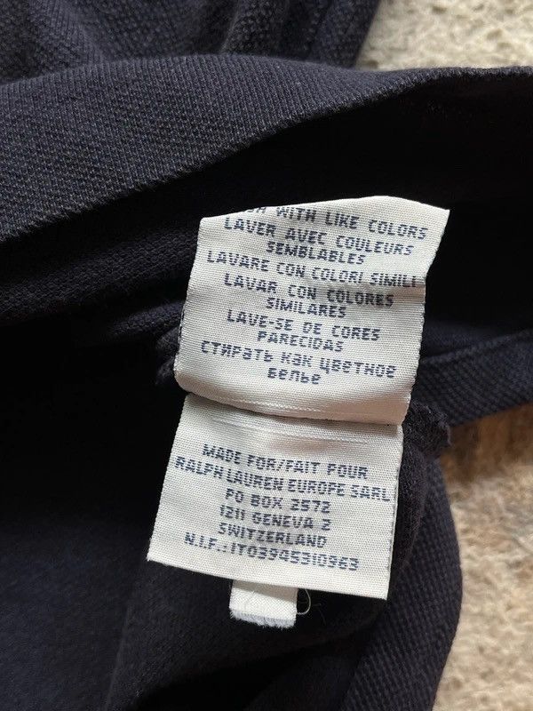 Polo Ralph Lauren Polo Ralph Lauren Small Pony Sz XL Navy Red 2000s Size US XL / EU 56 / 4 - 4 Thumbnail