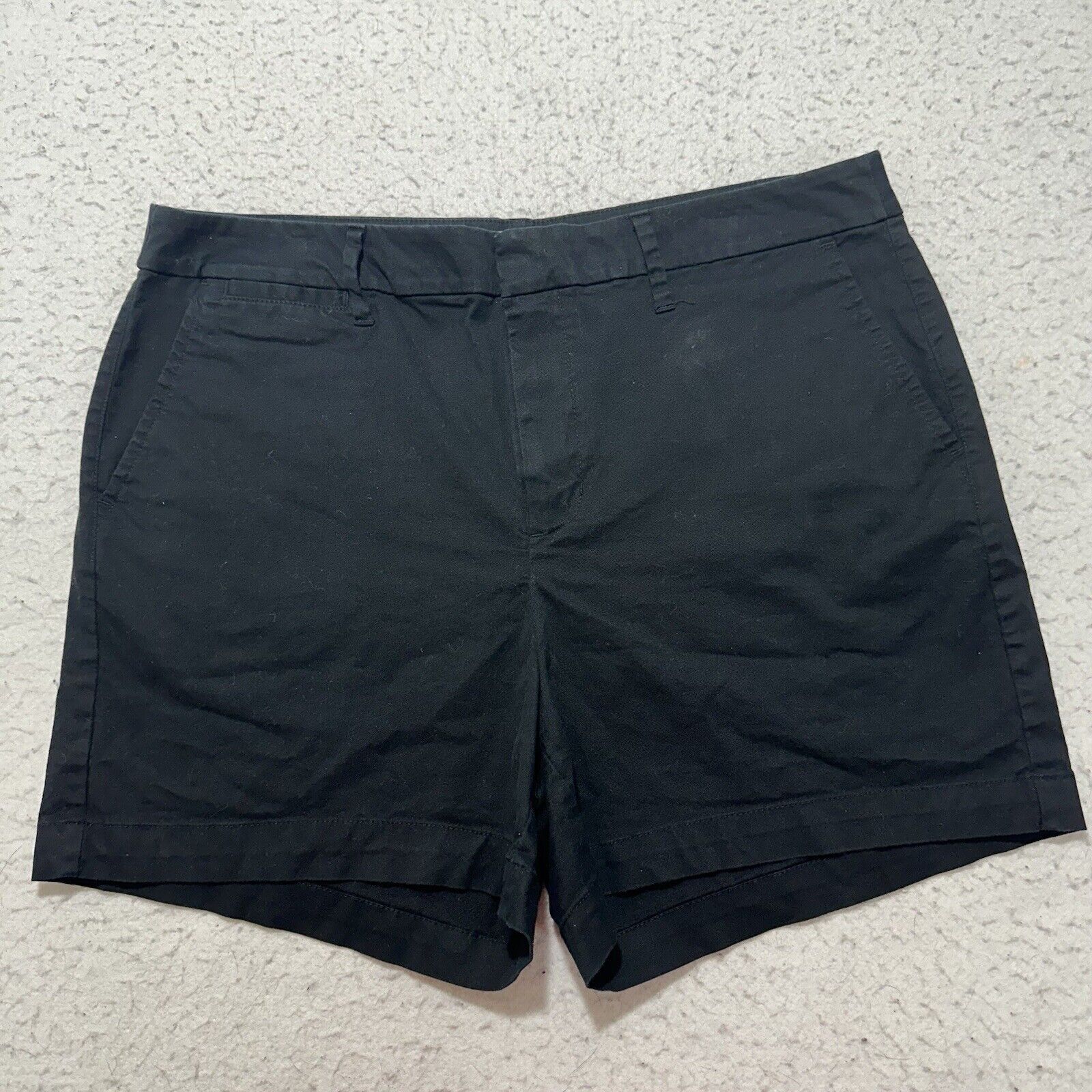 Other A New Day 12 4" Inseam Chino Flat Front Black Shorts Size 34" / US 12 / IT 48 - 1 Thumbnail