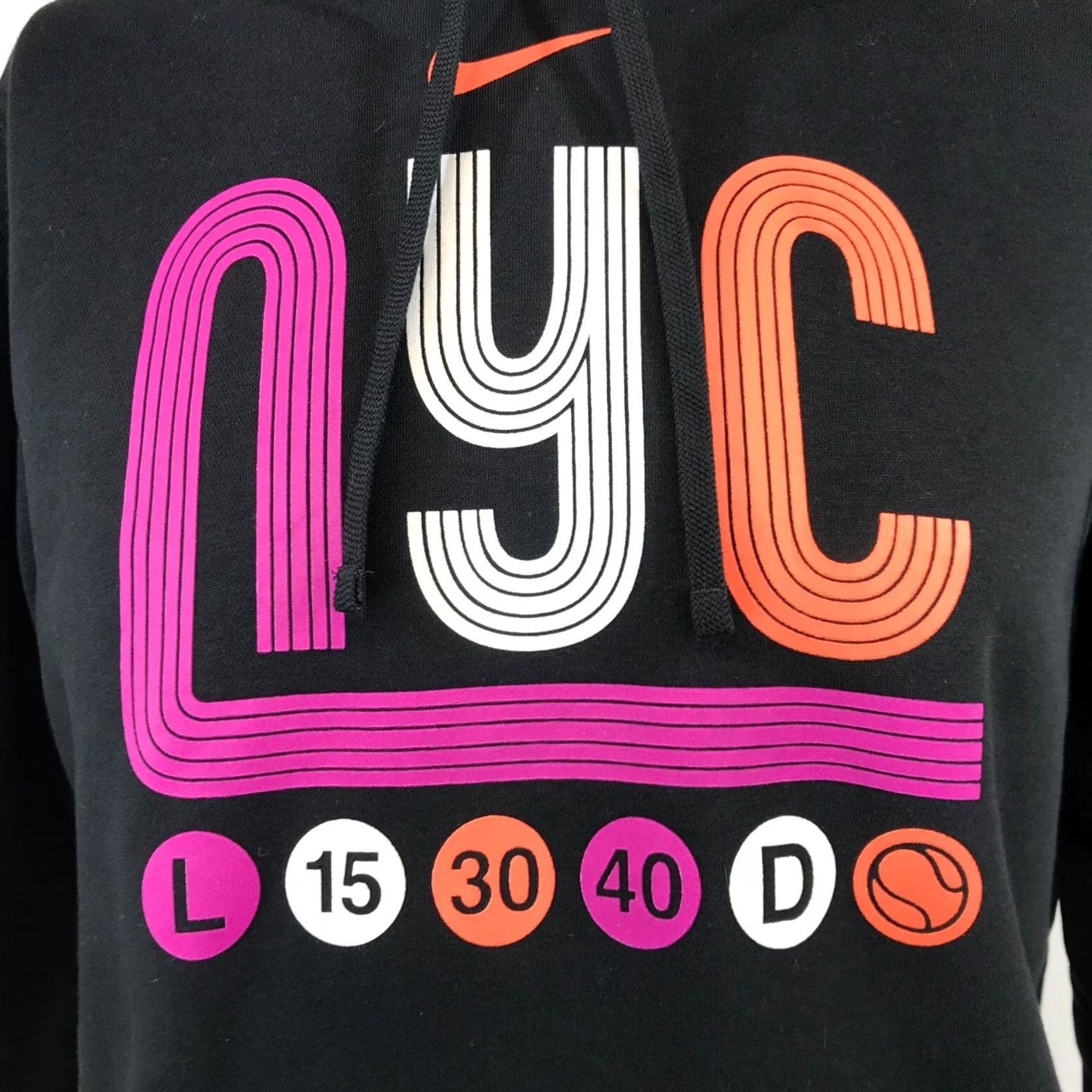 Nike NIKE MEN'S M Black LONG SLEEVE COTTON BLEND NYC SWEATSHIRT M Size US M / EU 48-50 / 2 - 2 Thumbnail
