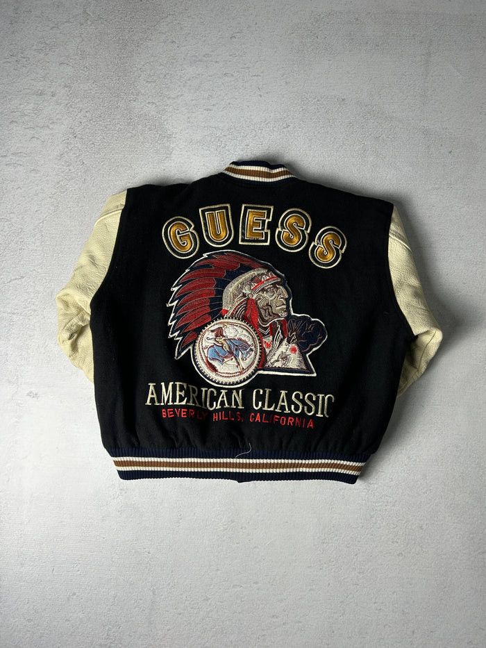 Guess vintage guess american classic varsity jacket Size US L / EU 52-54 / 3 - 2 Thumbnail