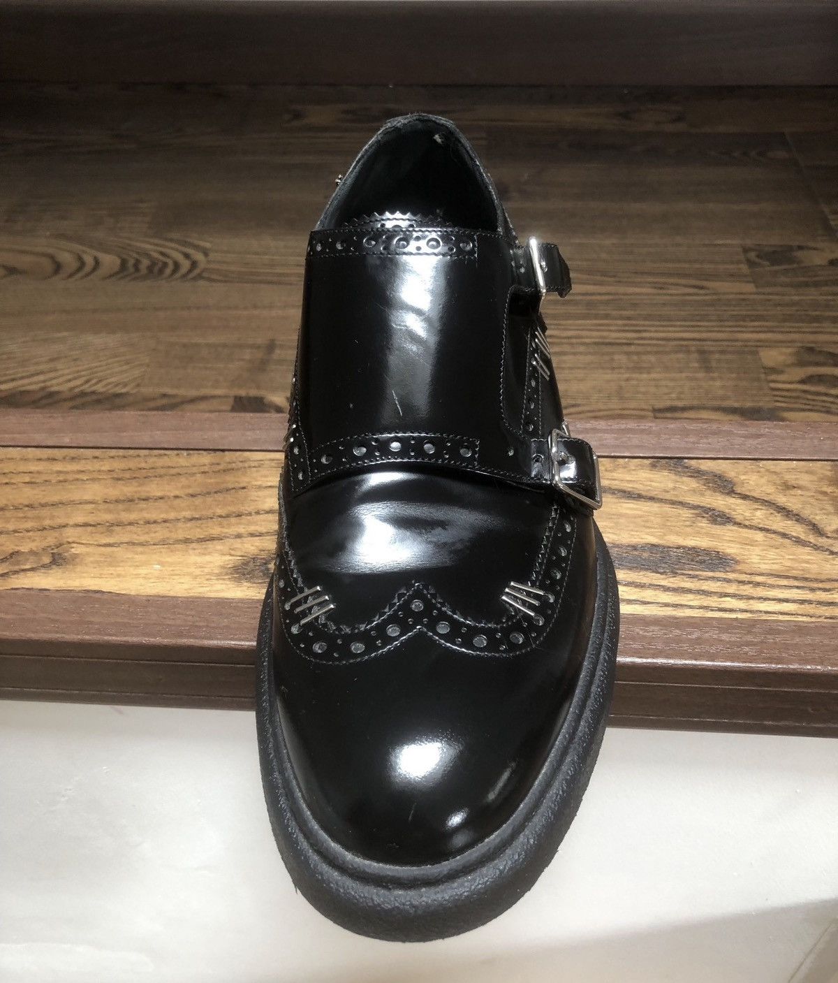 Dior DIOR HOMME by KVA SS 2017 Stapled Monk Loafers hedi slimane Size US 7 / EU 40 - 2 Thumbnail