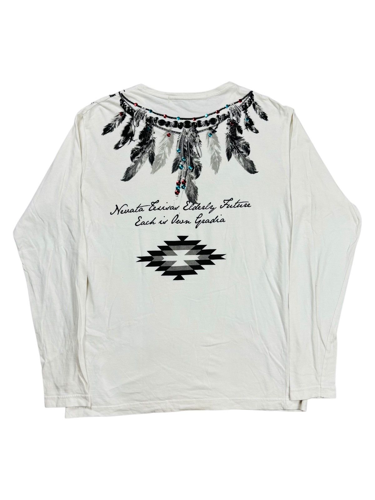 GOA 2000s Liquid Boy - Printed Ethnic Feather Necklace LS Size US M / EU 48-50 / 2 - 2 Thumbnail