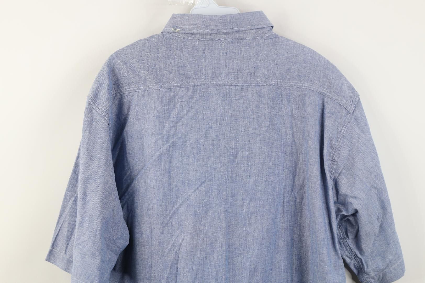 Carhartt Deadstock Vintage 90s Carhartt Chambray Short Sleeve Shirt Size US XL / EU 56 / 4 - 11 Thumbnail