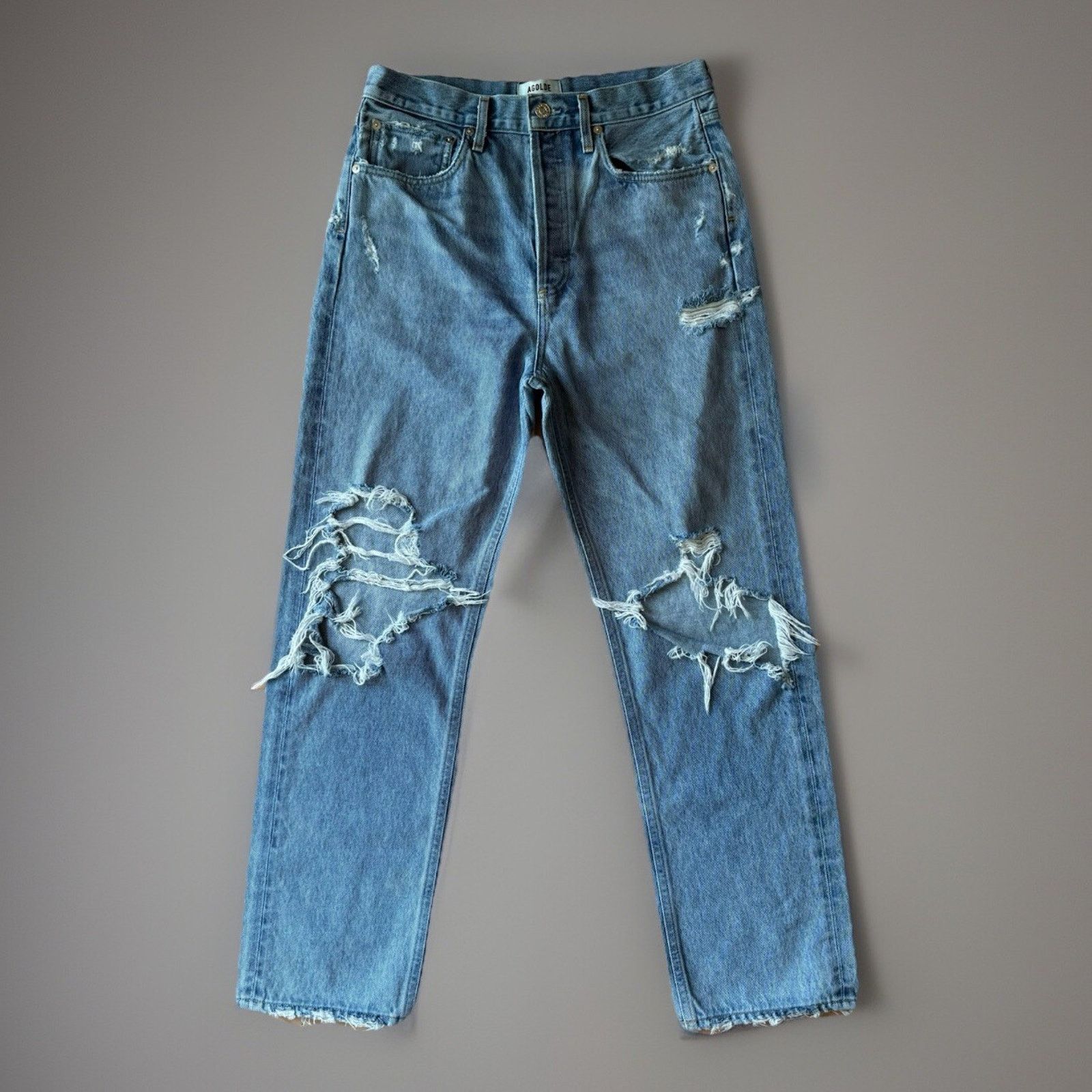 Agolde Agolde 90s Pinch Waist Jeans 29 Blue Medium Wash High Rise Size 29" - 1 Thumbnail