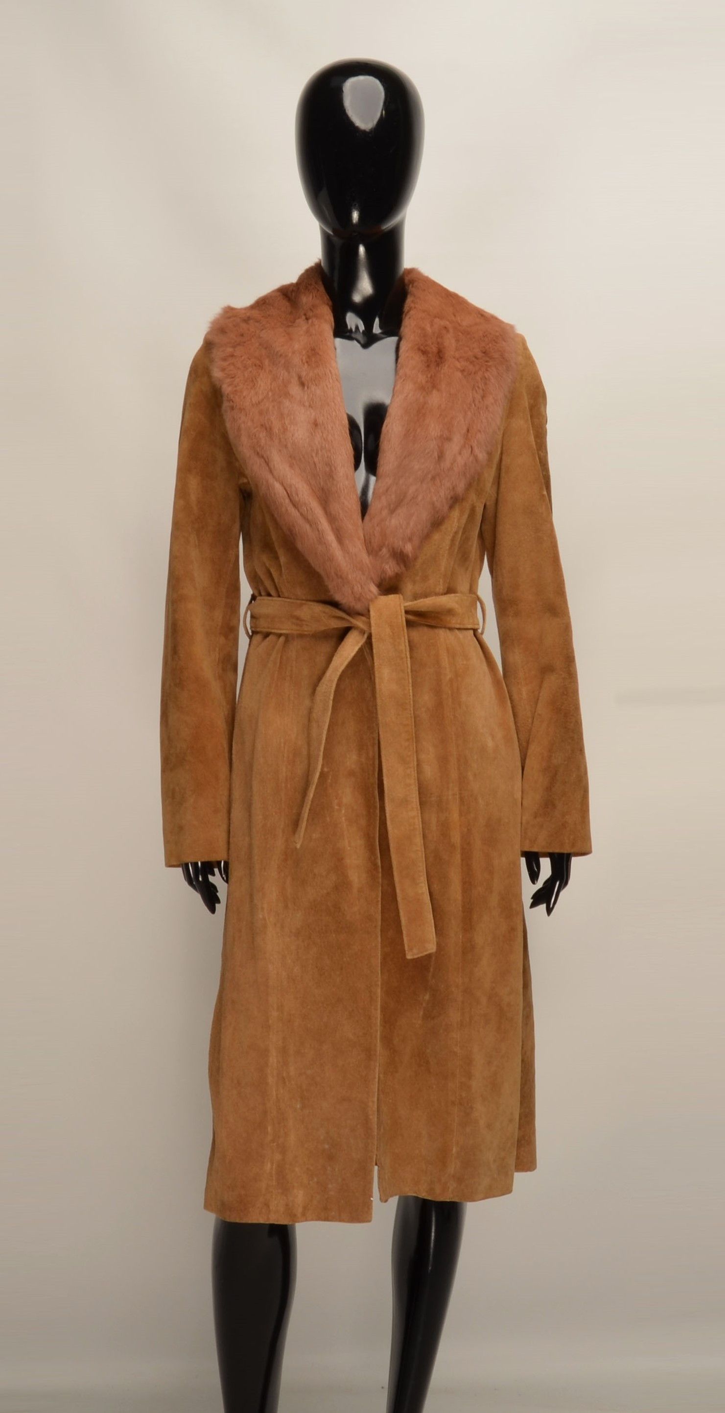 Mango Mango MNG Vintage Y2K Mob Wife Leather Coat with Rabbit Fur Size XS / US 0-2 / IT 36-38 - 1 Thumbnail
