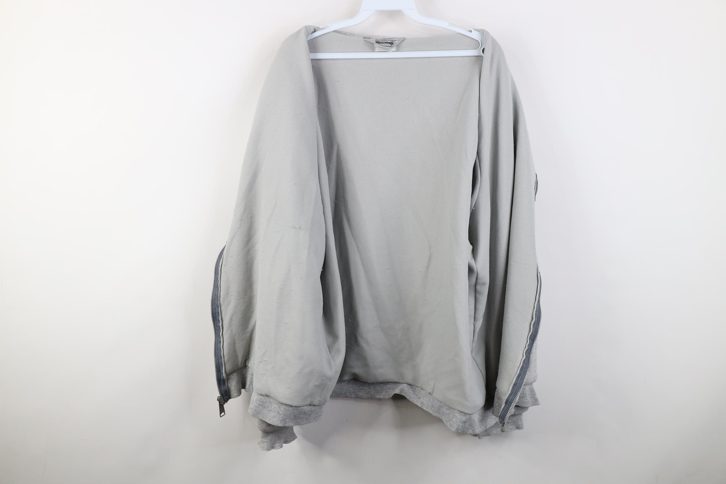 Vintage Vintage 90s Streetwear Lined Sweatshirt Jacket Jac USA Size US XXL / EU 58 / 5 - 12 Thumbnail