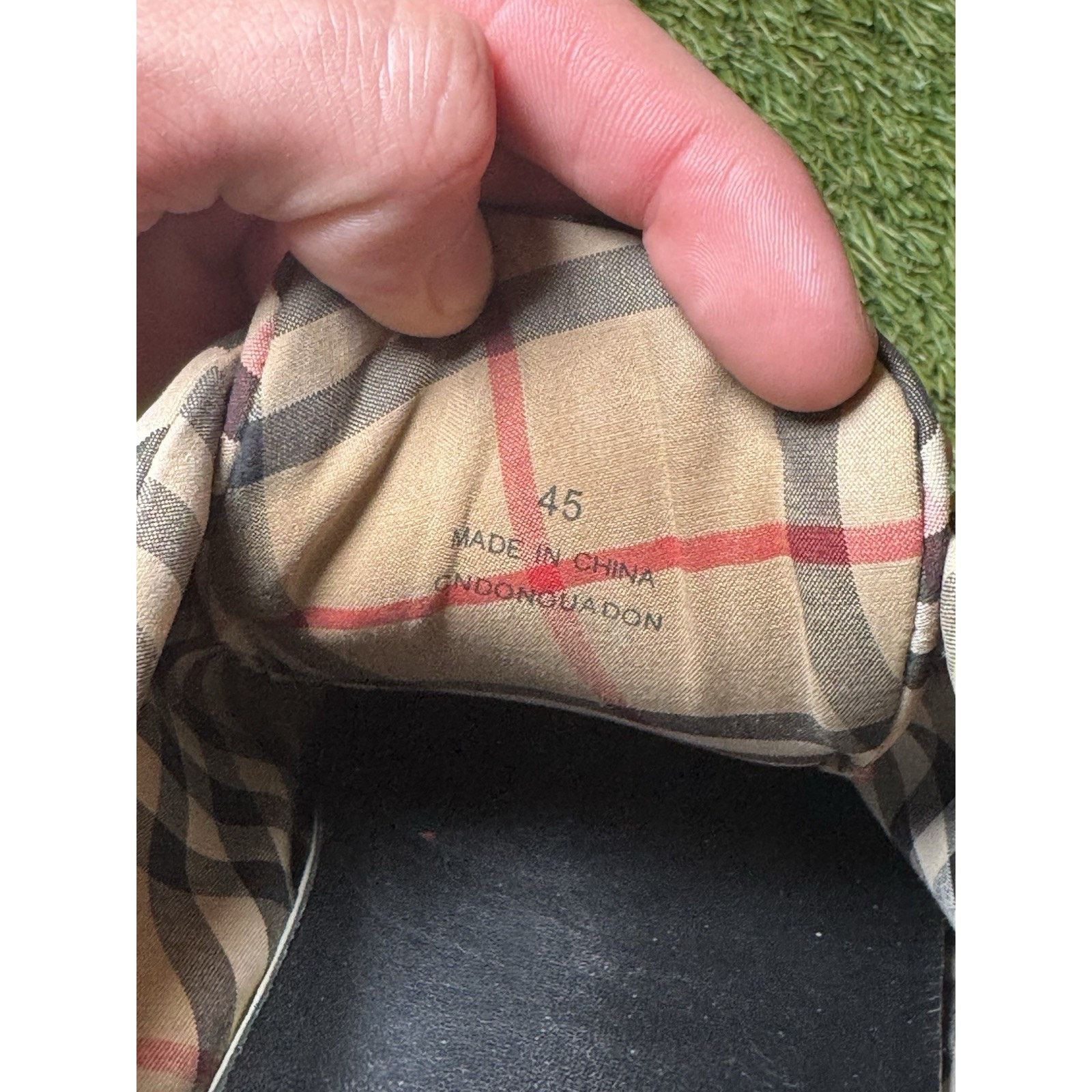 Burberry Authentic Burberry Vintage Check Slip-On Trainers Sneakers Size US 12 / EU 45 - 7 Thumbnail